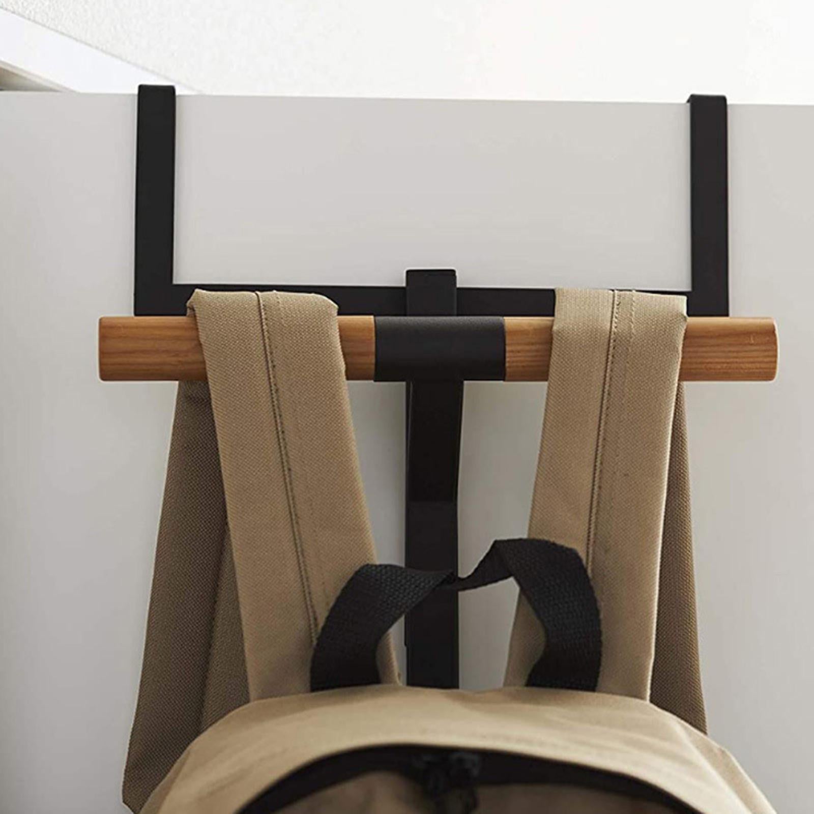 Over The Door Hanger for Shool Bag Sturdy for Bathroom Entryway White