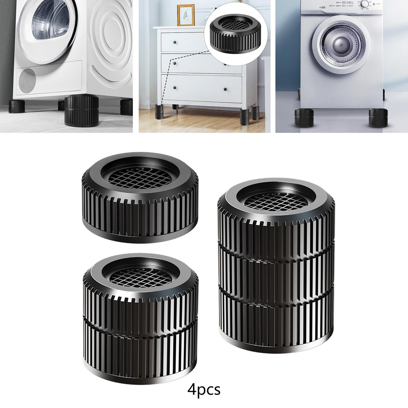 4Pcs Washing Machine Foot Pads Washing Machine Pads Shockproof Foot Pads A