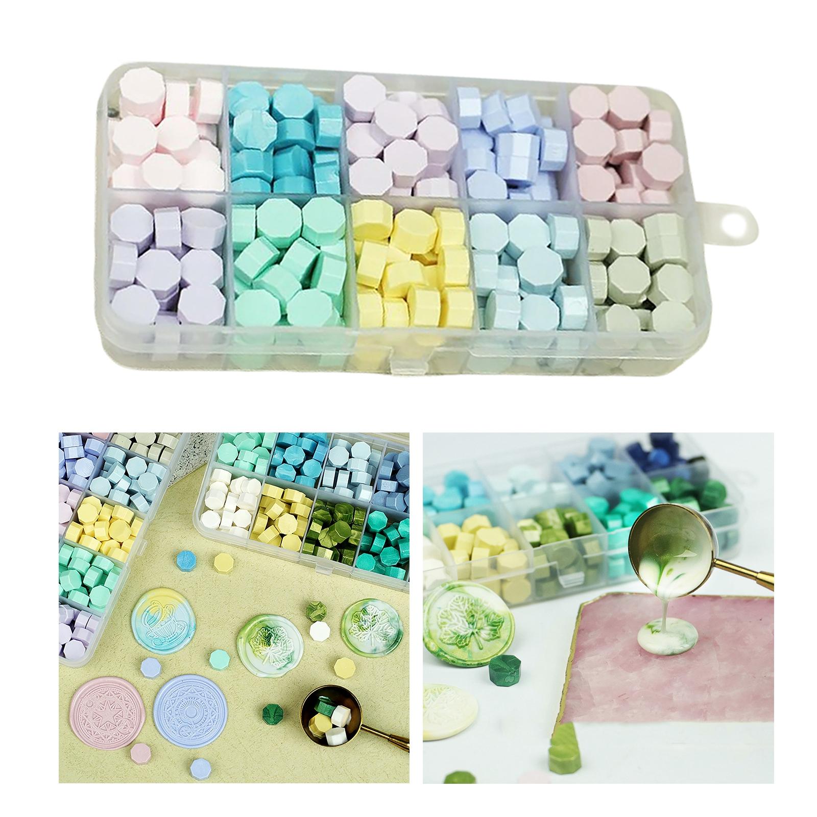 600Pcs Multi Color Wax Seal Beads DIY Sealing Wax Bead for Wine Packages Macaron Mix