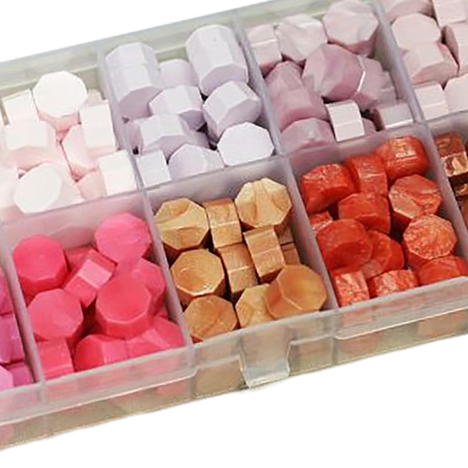 600Pcs Multi Color Wax Seal Beads DIY Sealing Wax Bead for Wine Packages Pink