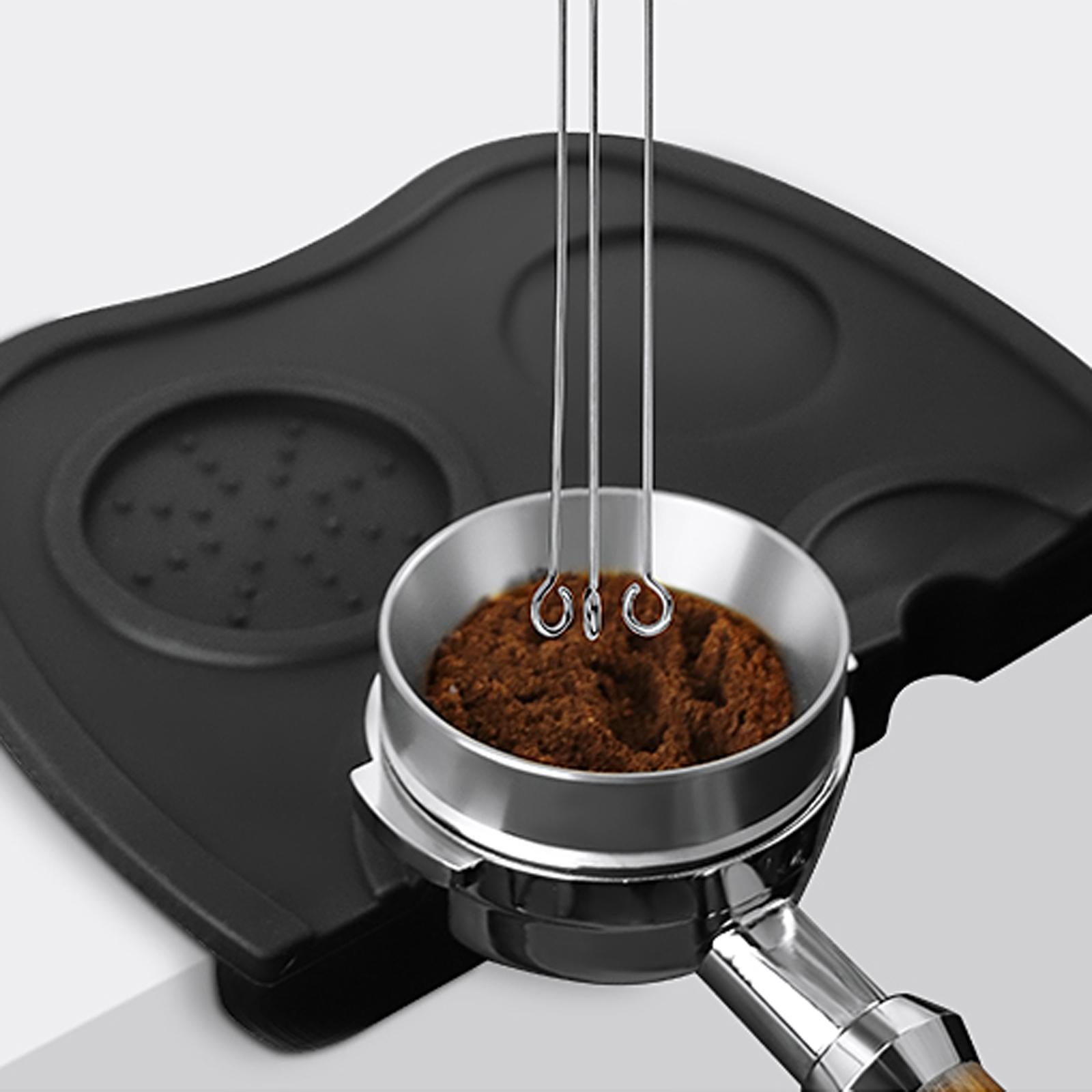 3 Needle Type Coffee Powder Stirring Tool for Cafe Kitchen Home Black