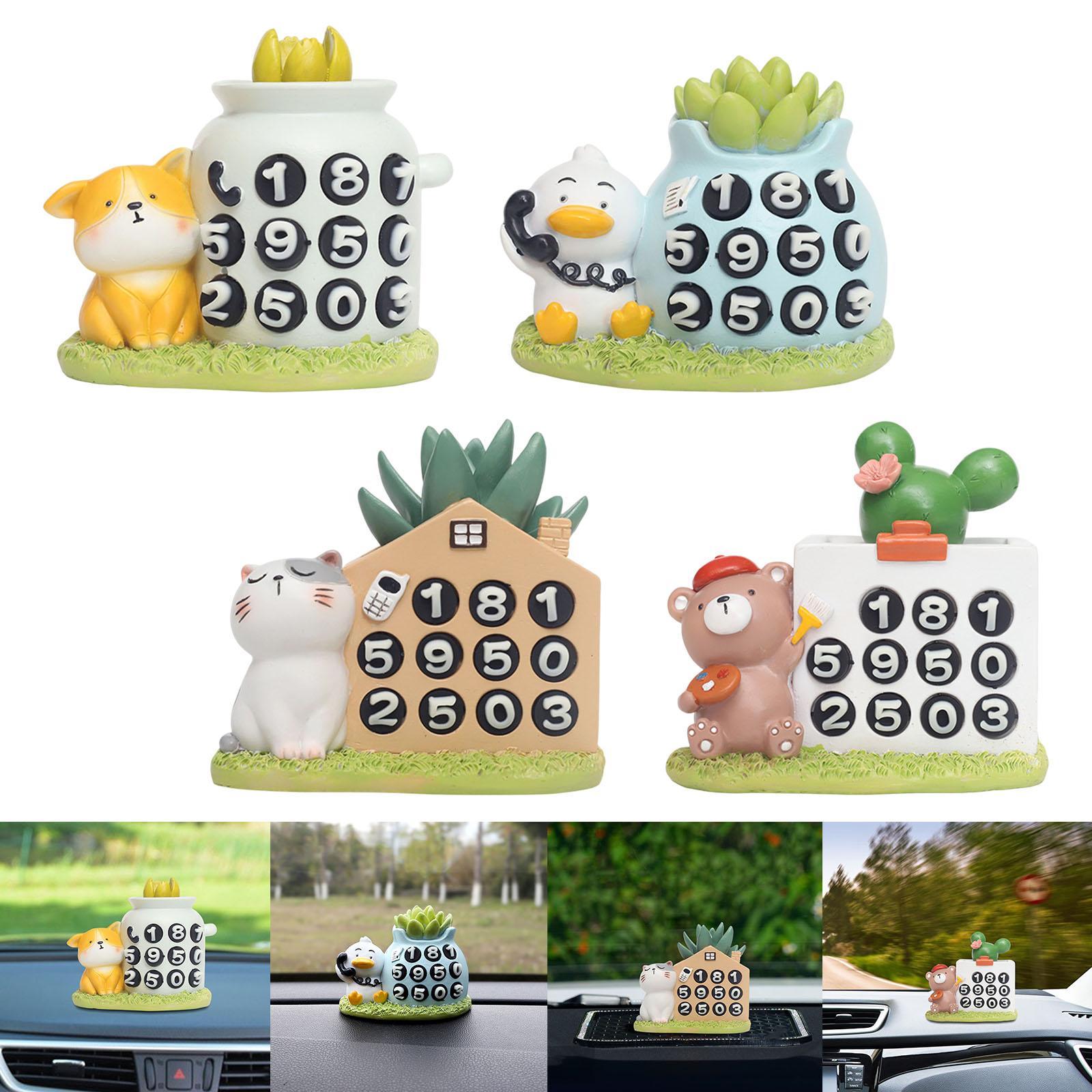 Car Dashboard Ornament Bonsai Decor for Home Interior Display Auto Gifts puppy