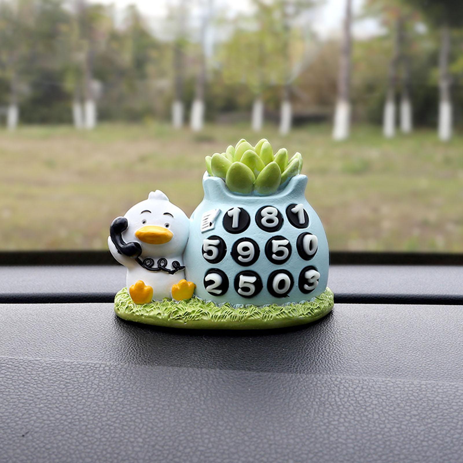Car Dashboard Ornament Bonsai Decor for Home Interior Display Auto Gifts duck