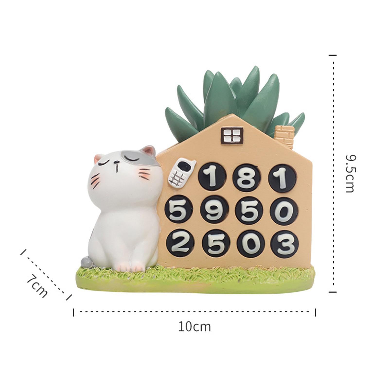 Car Dashboard Ornament Bonsai Decor for Home Interior Display Auto Gifts cat