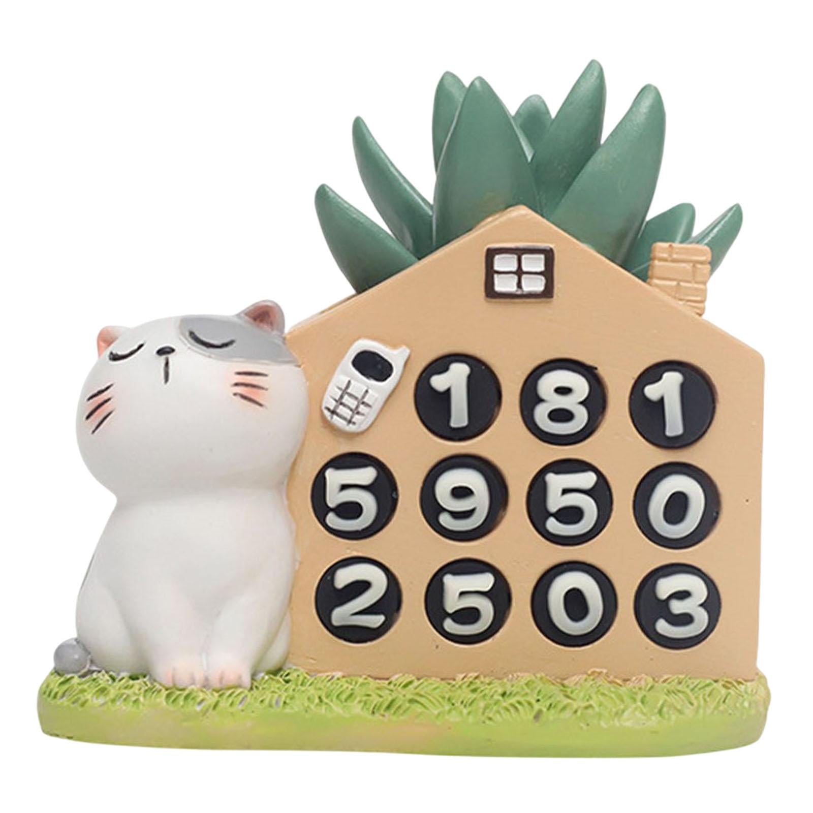 Car Dashboard Ornament Bonsai Decor for Home Interior Display Auto Gifts cat