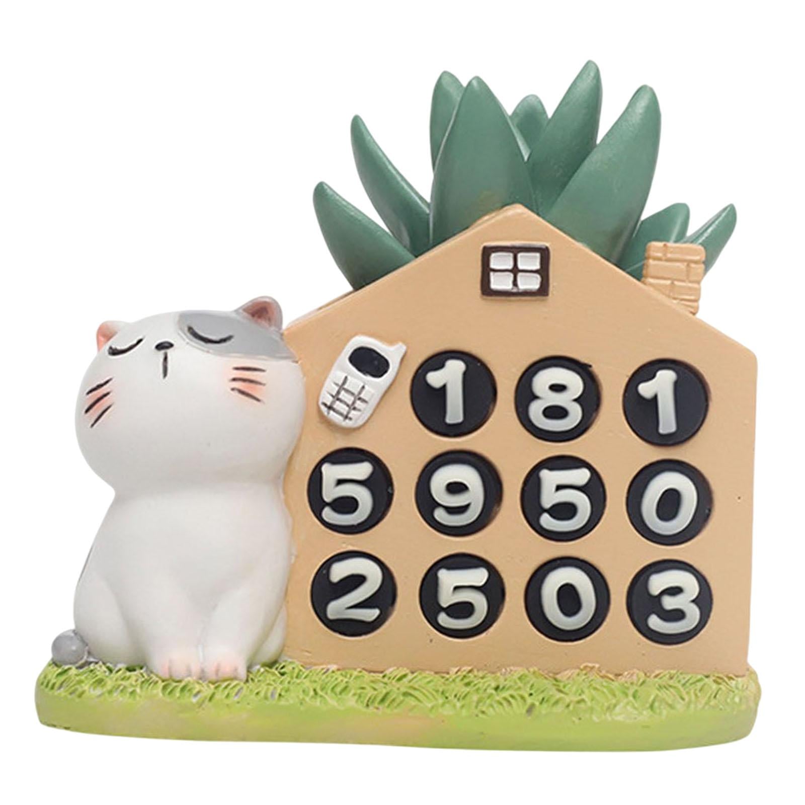 Car Dashboard Ornament Bonsai Decor for Home Interior Display Auto Gifts cat