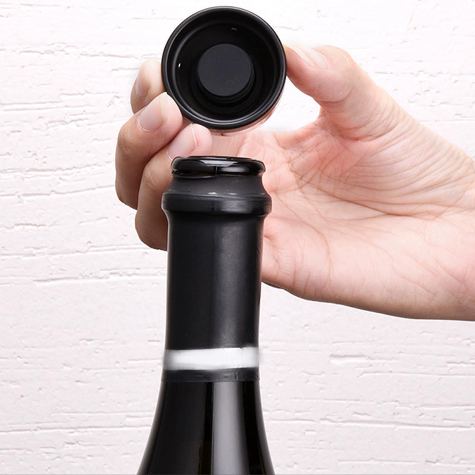 Wine Stopper Champagne Stopper Wine Preserver Twist to Lock Wine Keeper 2pcs