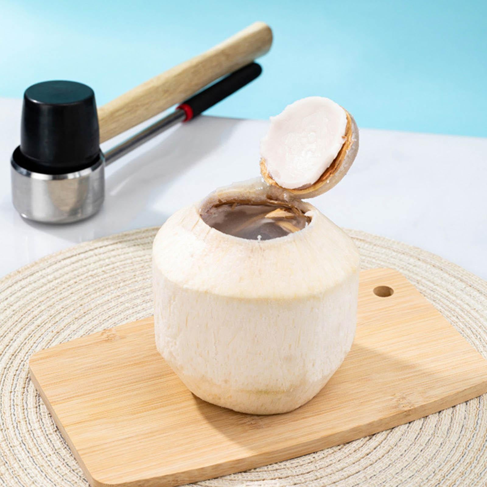 Stainless Steel Coconut Opener Easy to Open Coconut Shredder Tool 3Pcs