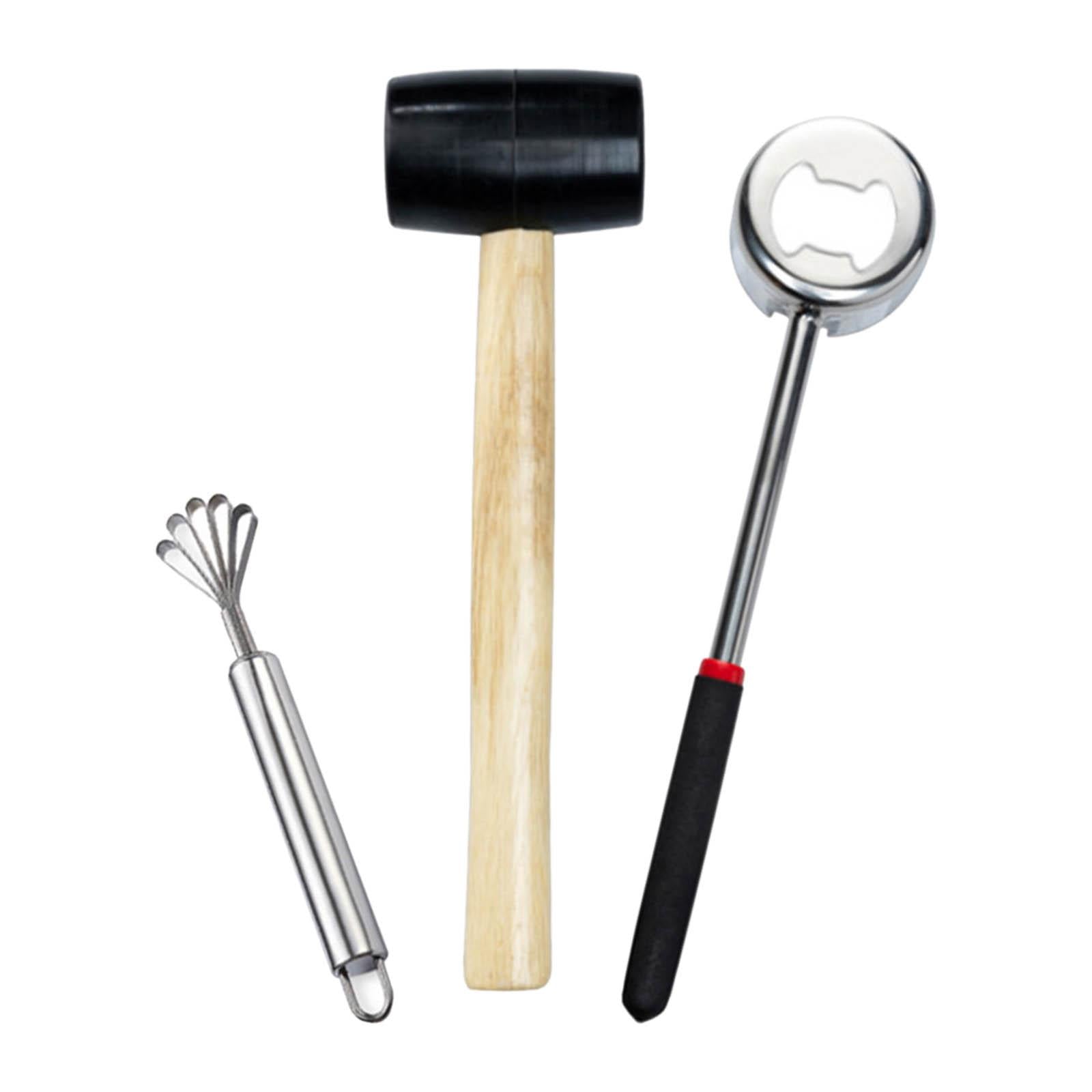 Stainless Steel Coconut Opener Easy to Open Coconut Shredder Tool 3Pcs