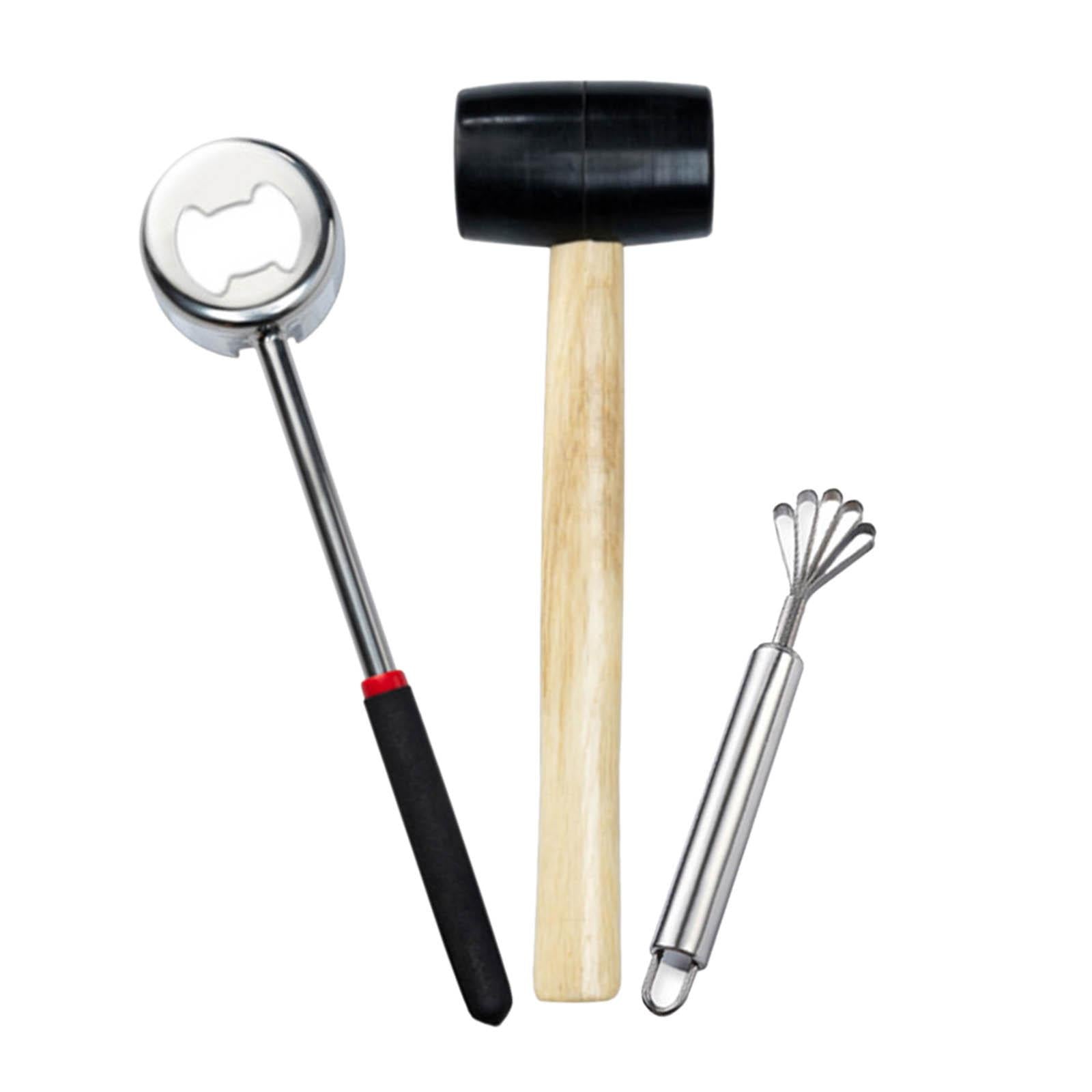 Stainless Steel Coconut Opener Easy to Open Coconut Shredder Tool 3Pcs