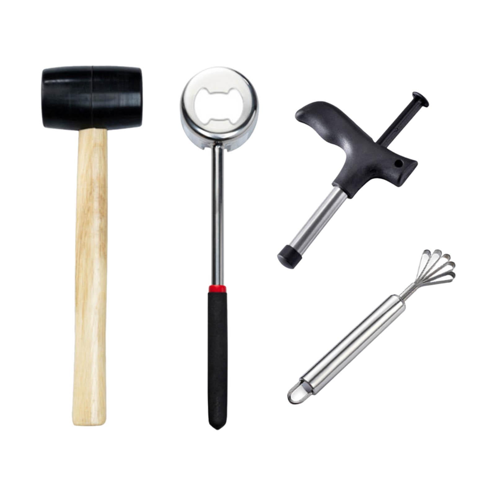 Stainless Steel Coconut Opener Easy to Open Coconut Shredder Tool 4Pcs