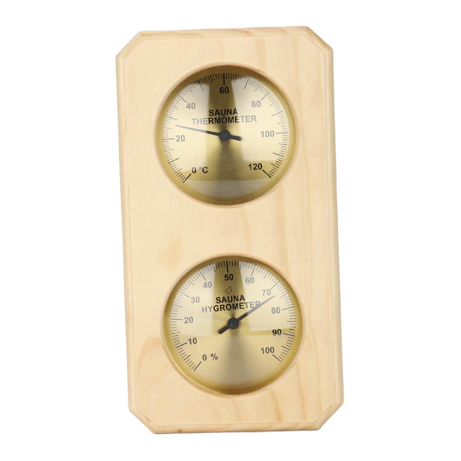 2 in1 Sauna Thermometer Hygrometer Wall Mounted Temperature Measurement