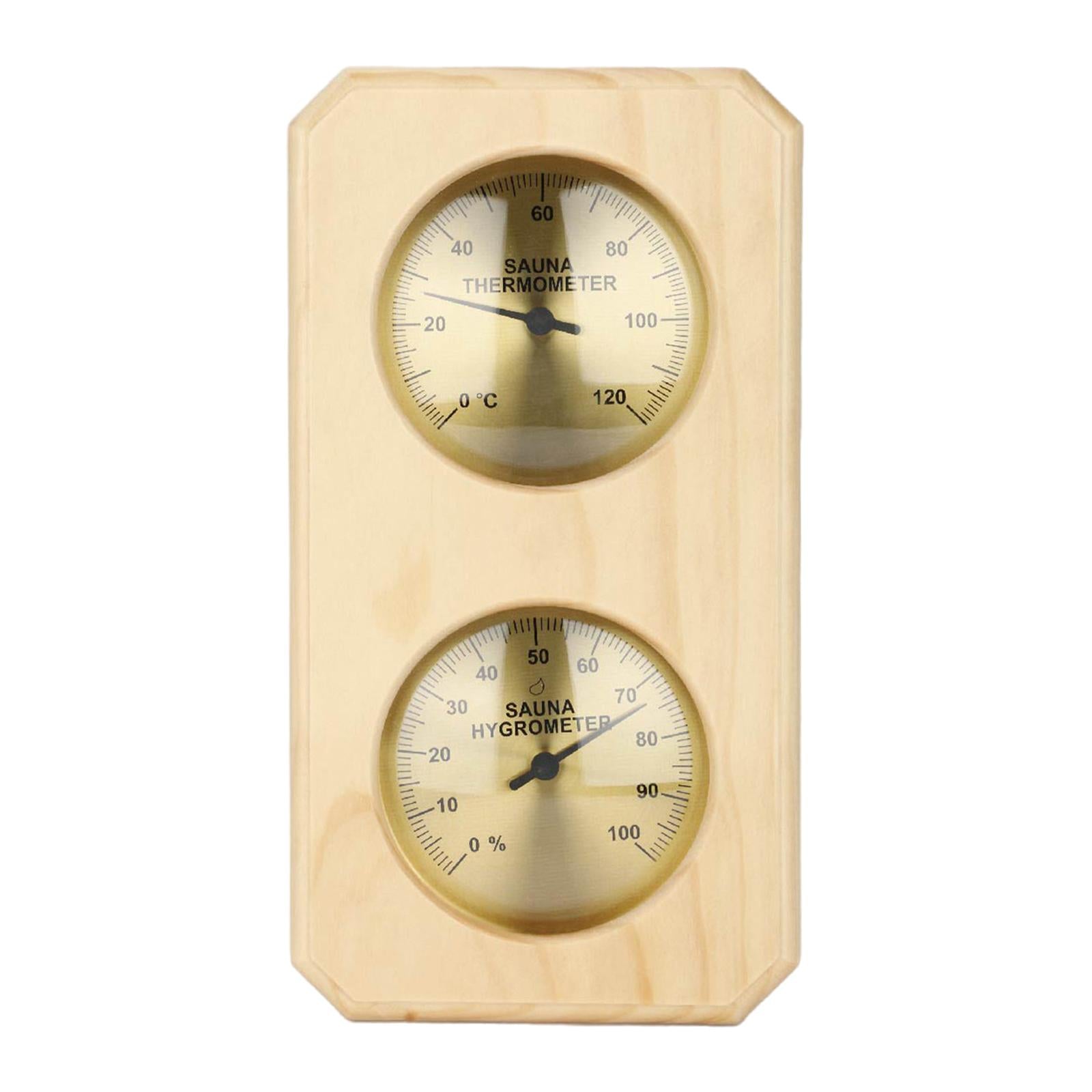 2 in1 Sauna Thermometer Hygrometer Wall Mounted Temperature Measurement