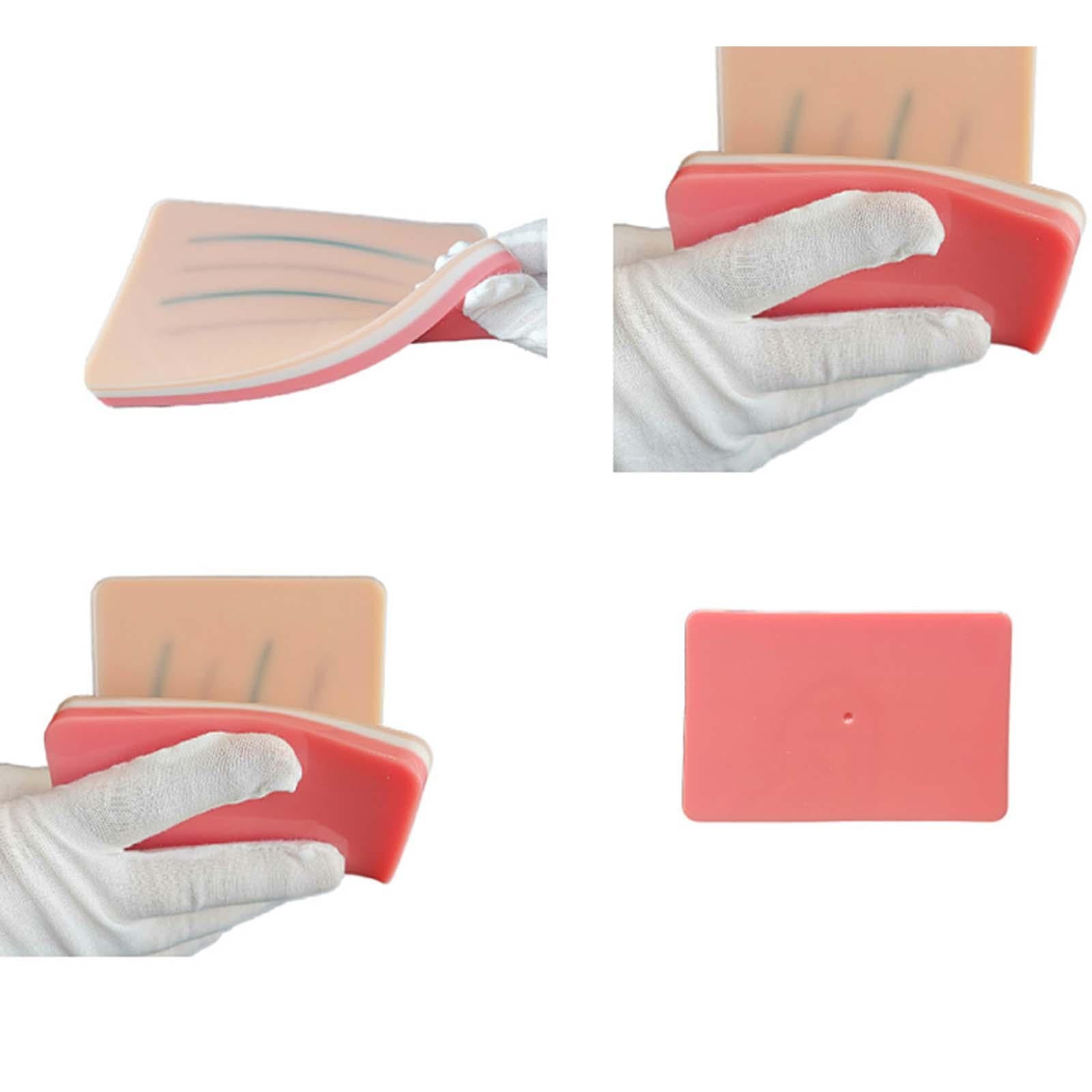 Human Skin Pad Injection Training Suture Pad 3 Skin Layers for Student