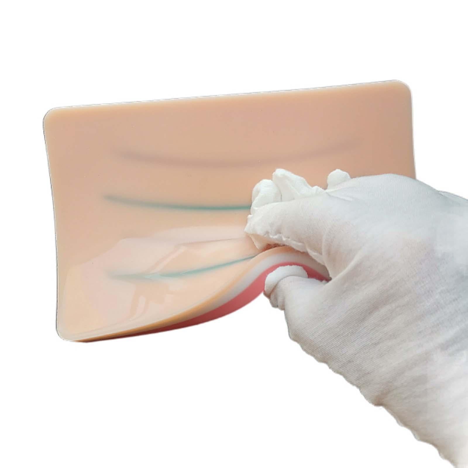 Human Skin Pad Injection Training Suture Pad 3 Skin Layers for Student