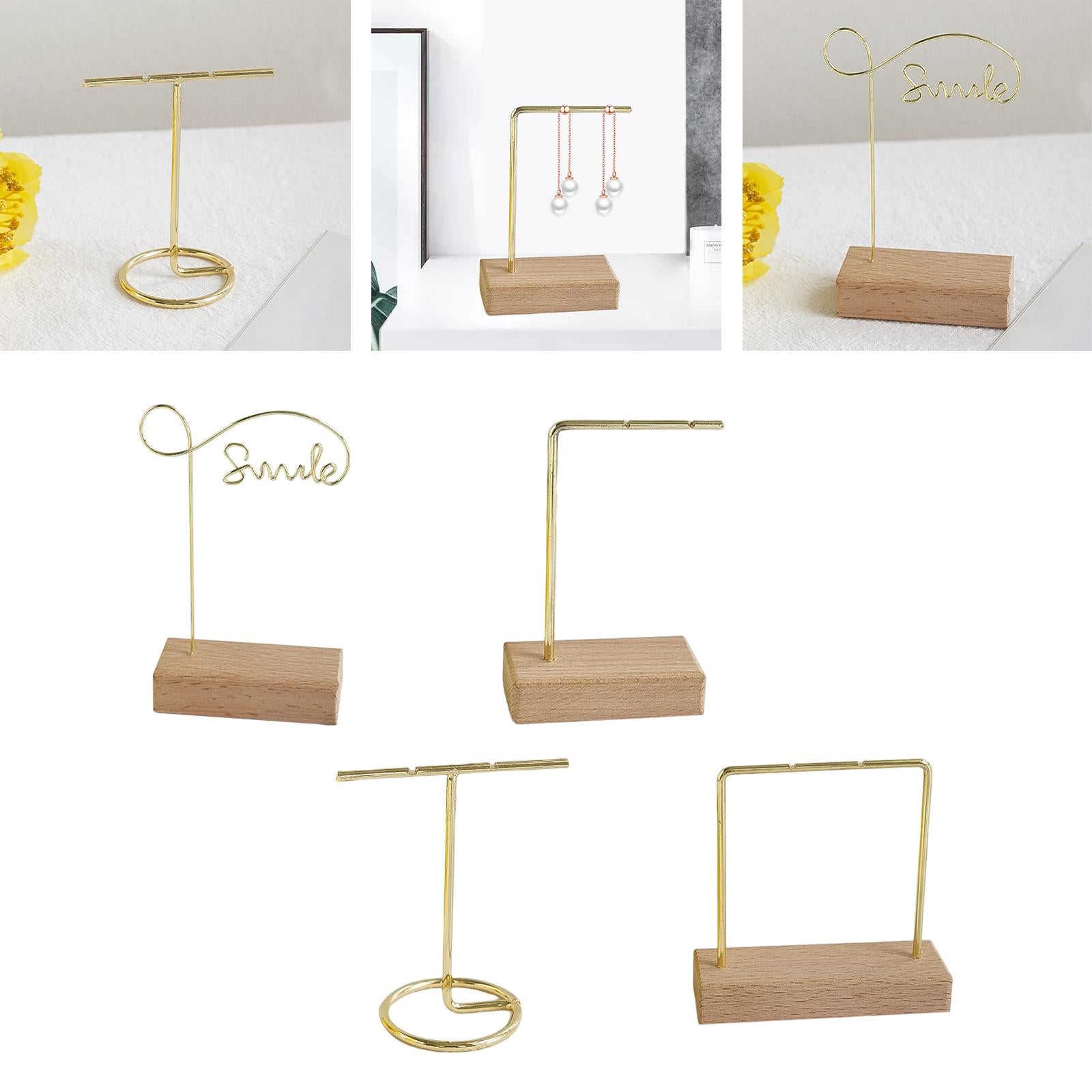 Metal Stud Earring Display Holder Earring Shelf Rack for Tradeshow 8x4cm