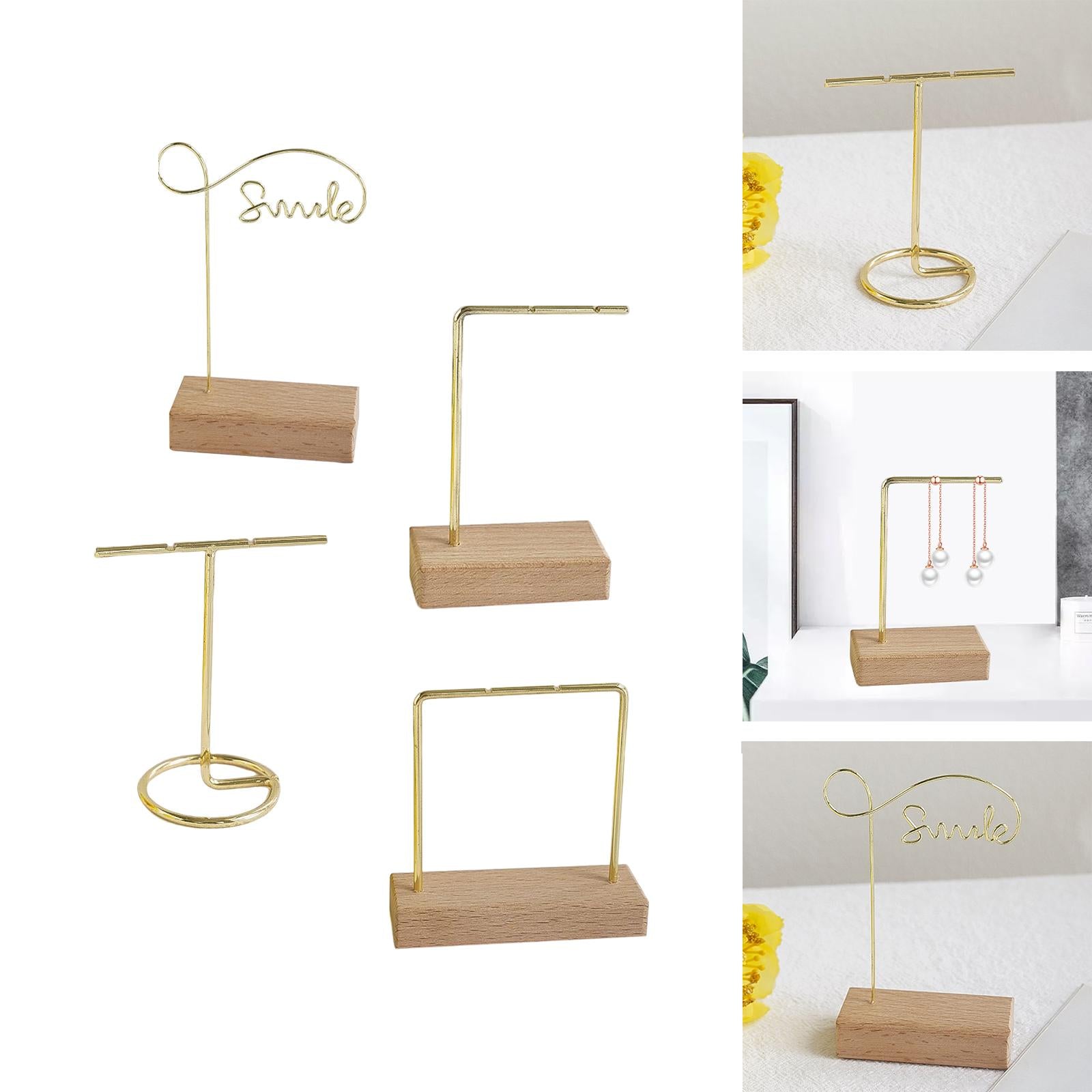 Metal Stud Earring Display Holder Earring Shelf Rack for Tradeshow 8x4cm