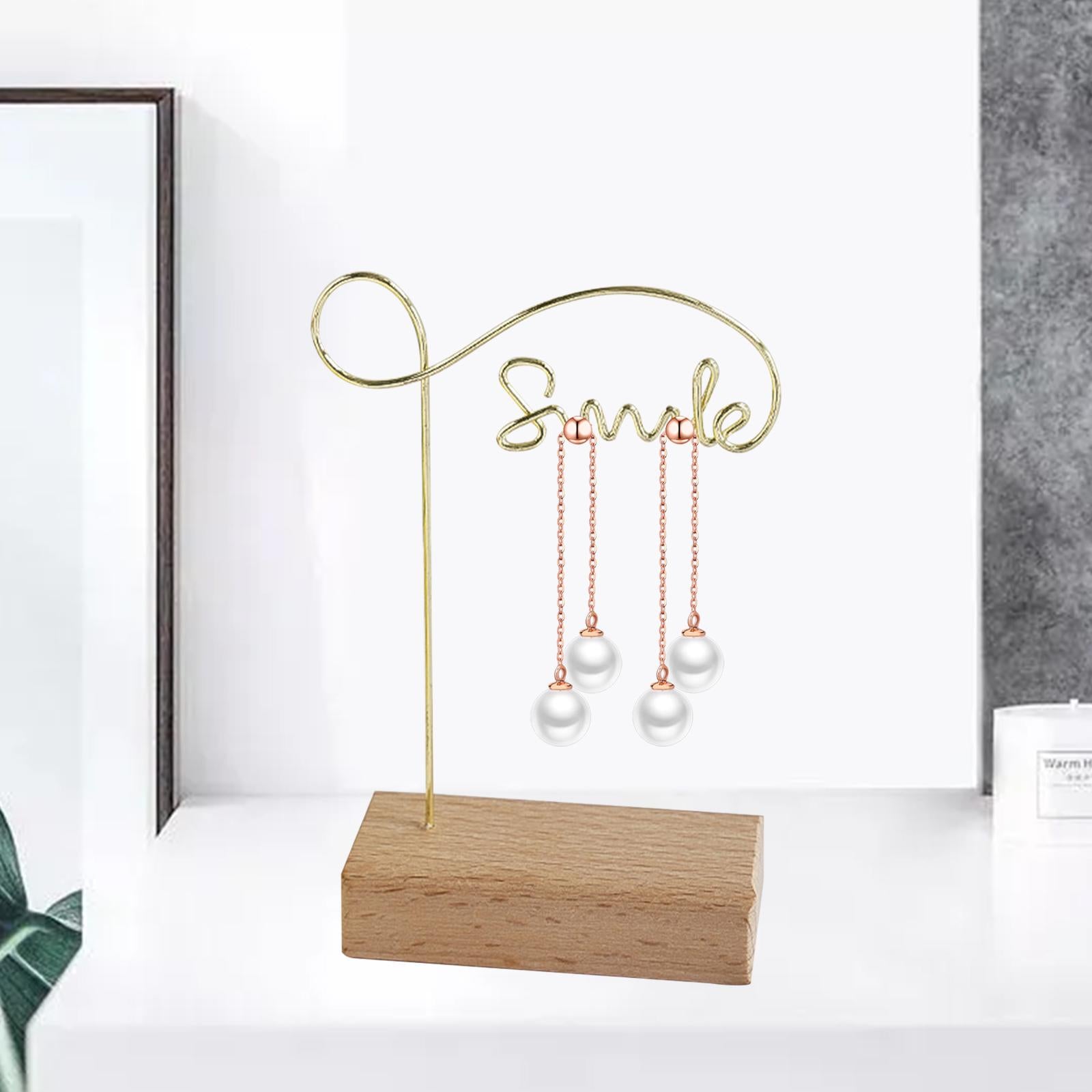 Metal Stud Earring Display Holder Earring Shelf Rack for Tradeshow 10.5x6cm