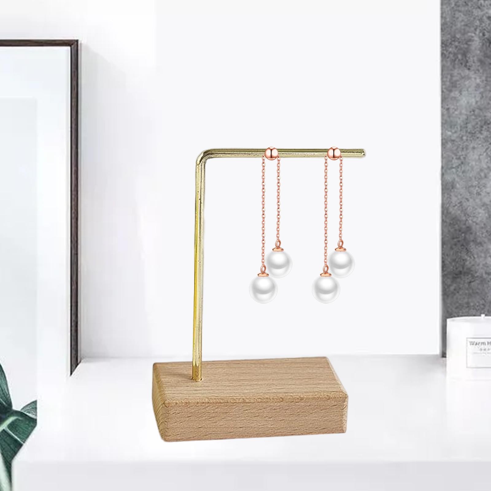 Metal Stud Earring Display Holder Earring Shelf Rack for Tradeshow 9x6cm