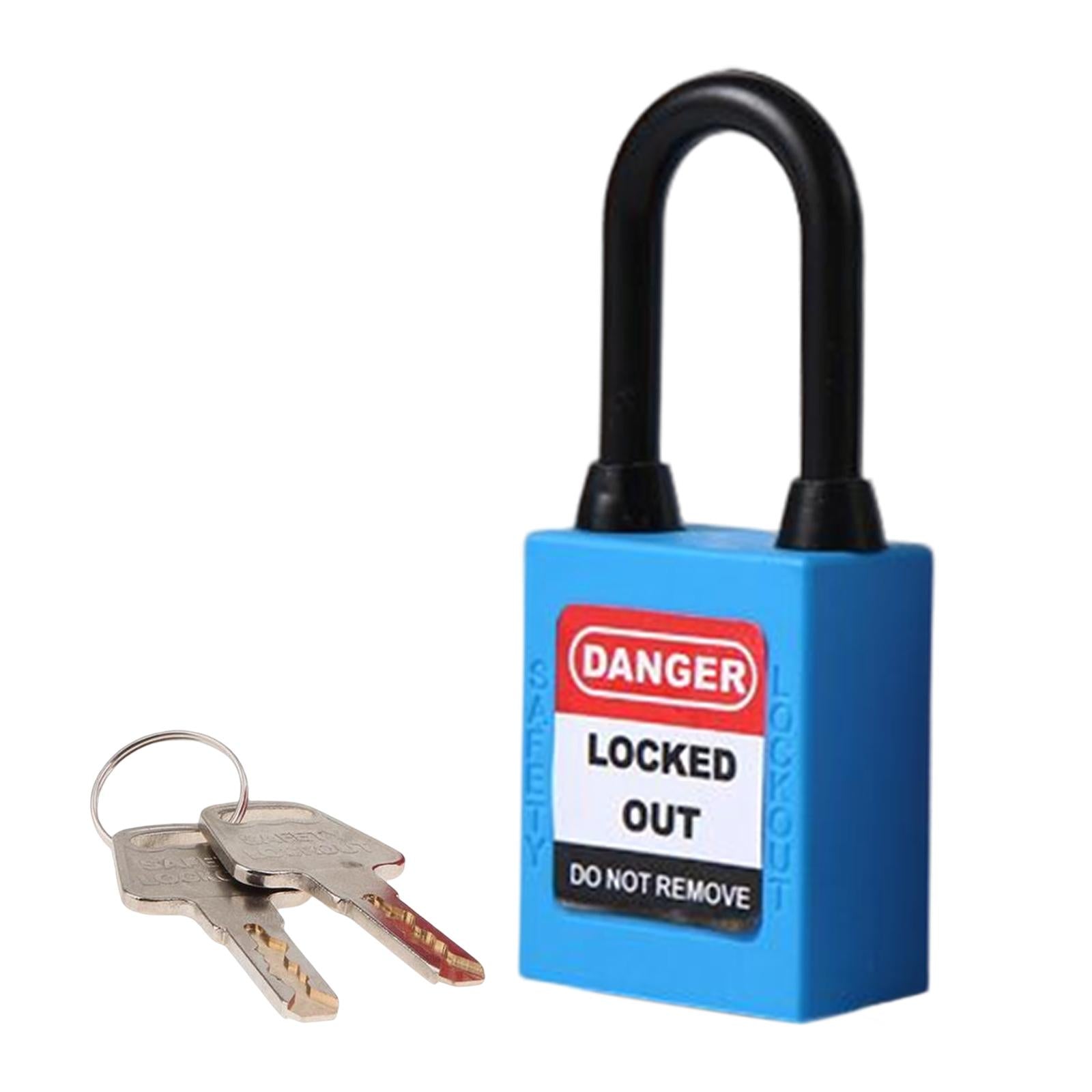 Lockout Tagout Locks Nylon Safety Padlock Premium 6mm Shackle Blue