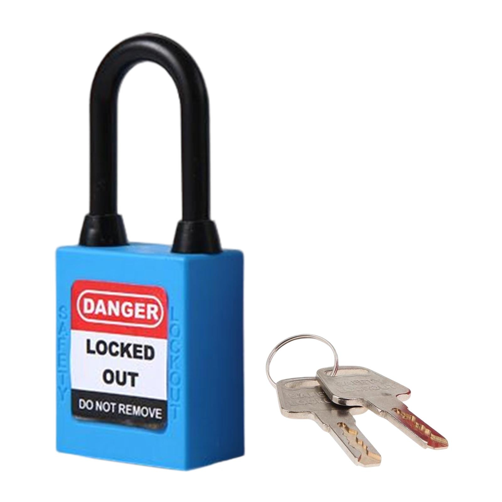 Lockout Tagout Locks Nylon Safety Padlock Premium 6mm Shackle Blue