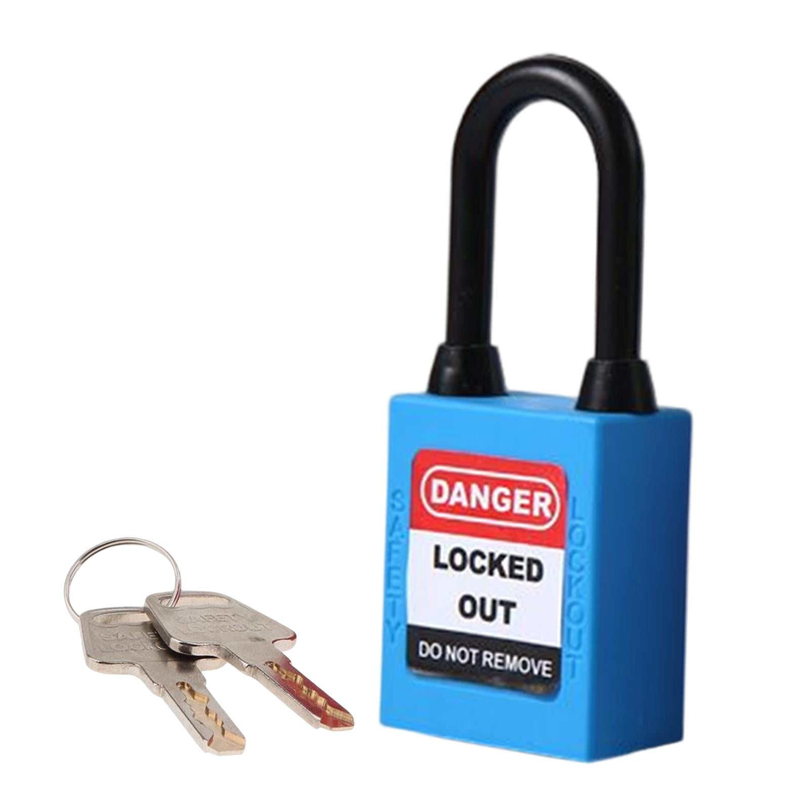 Lockout Tagout Locks Nylon Safety Padlock Premium 6mm Shackle Blue