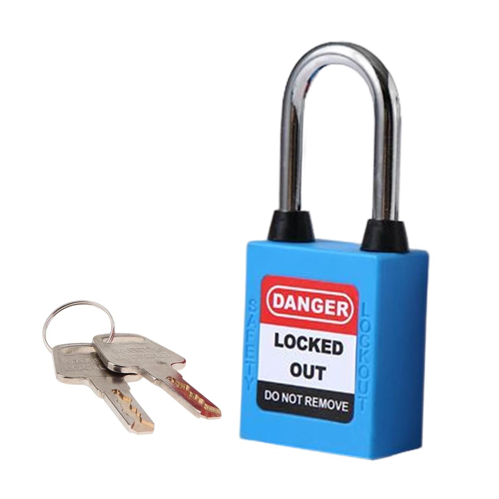 Lockout Tagout Locks Safety Padlocksteel Shackle Lightweight Blue