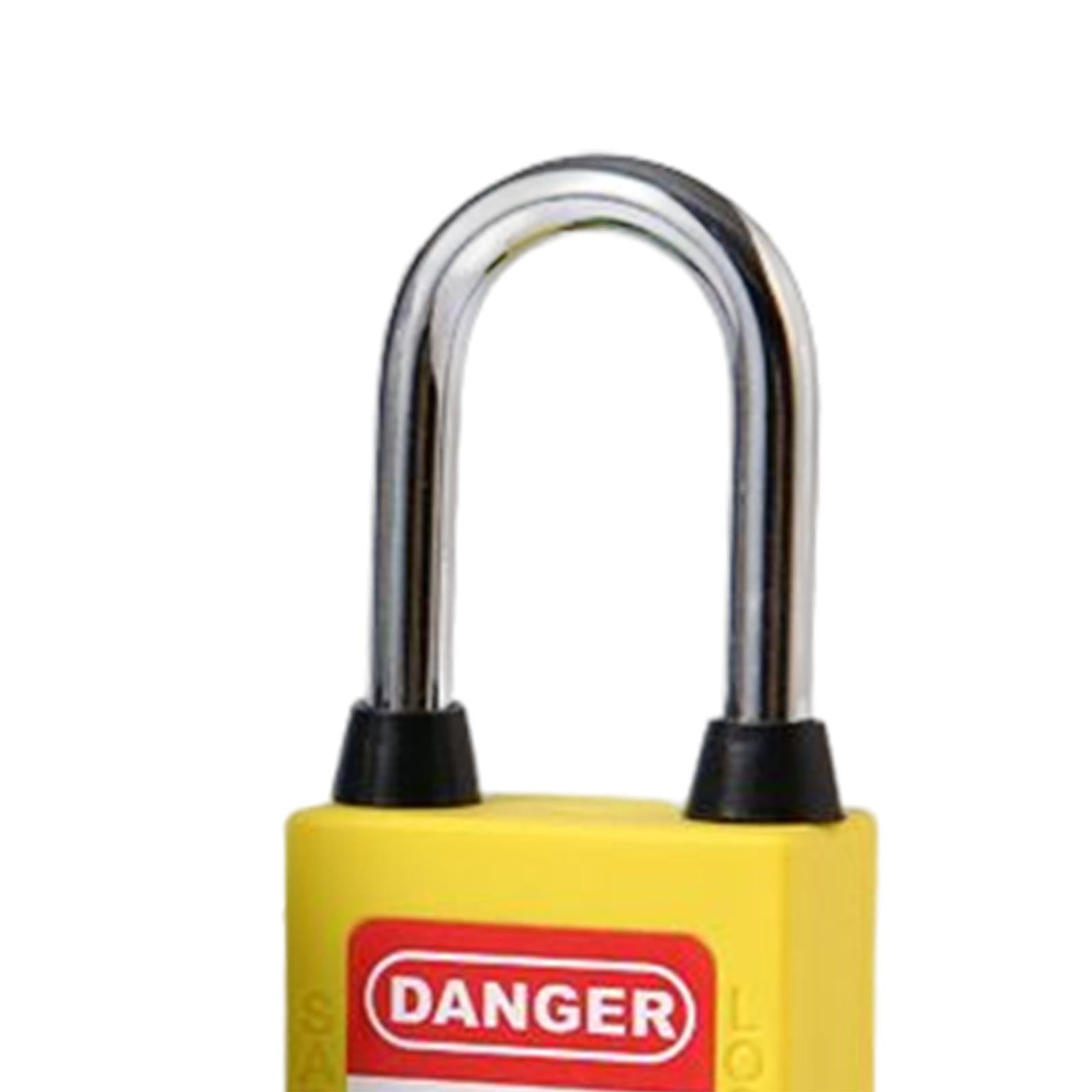 Lockout Tagout Locks Safety Padlocksteel Shackle Lightweight Yellow