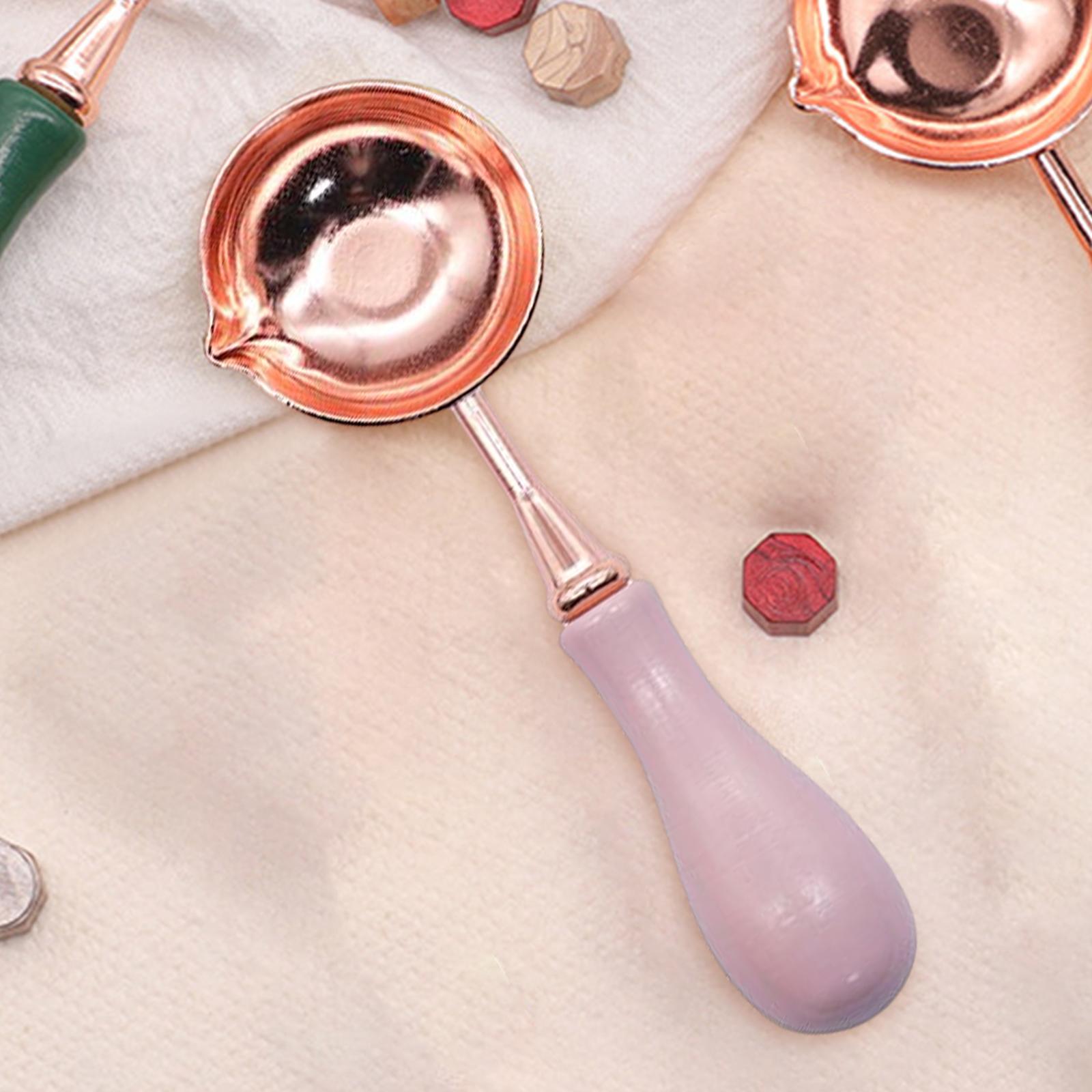 Wax Seal Stamp Melting Spoon Seal Stamp Spoon for Sealing Wax Light Pink