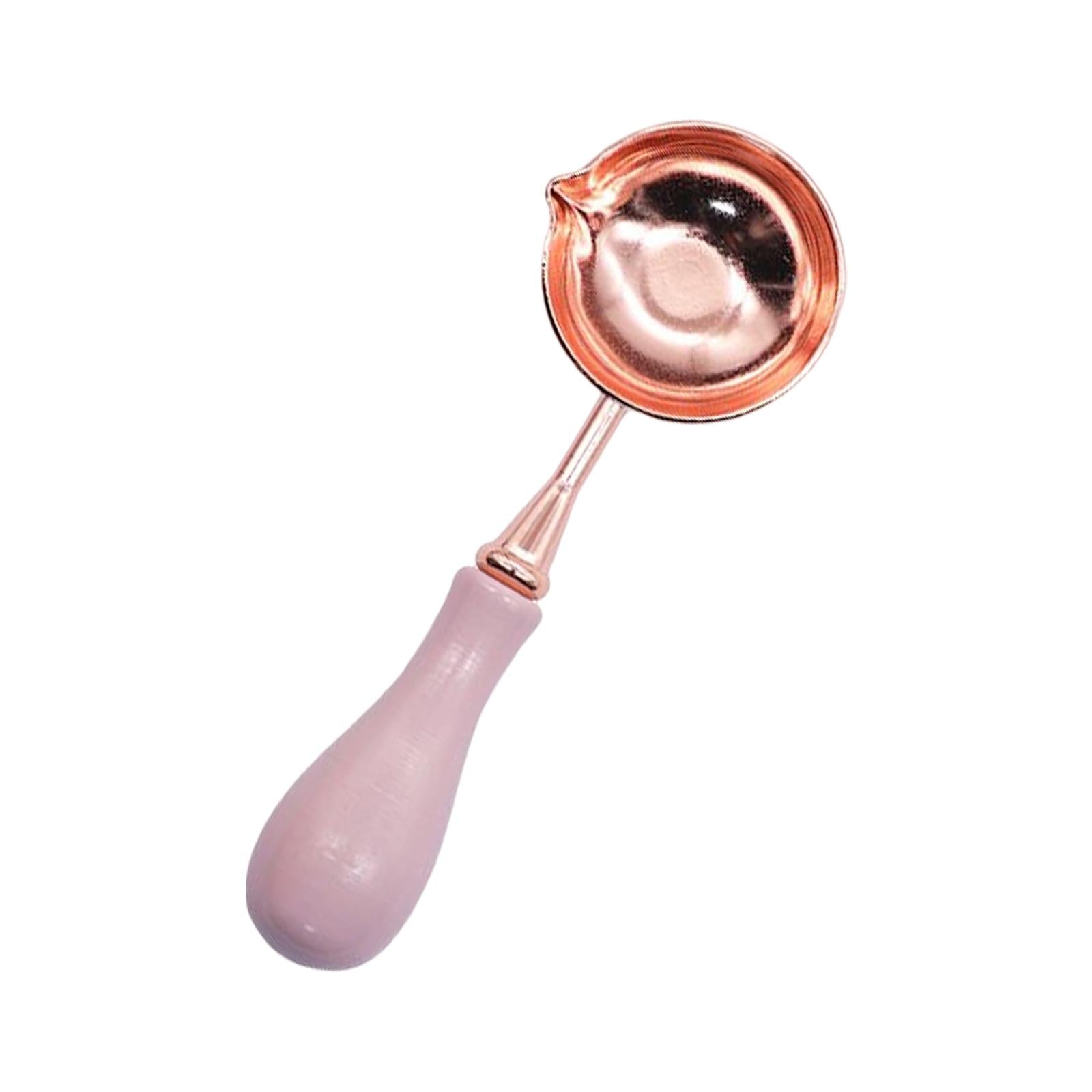 Wax Seal Stamp Melting Spoon Seal Stamp Spoon for Sealing Wax Light Pink