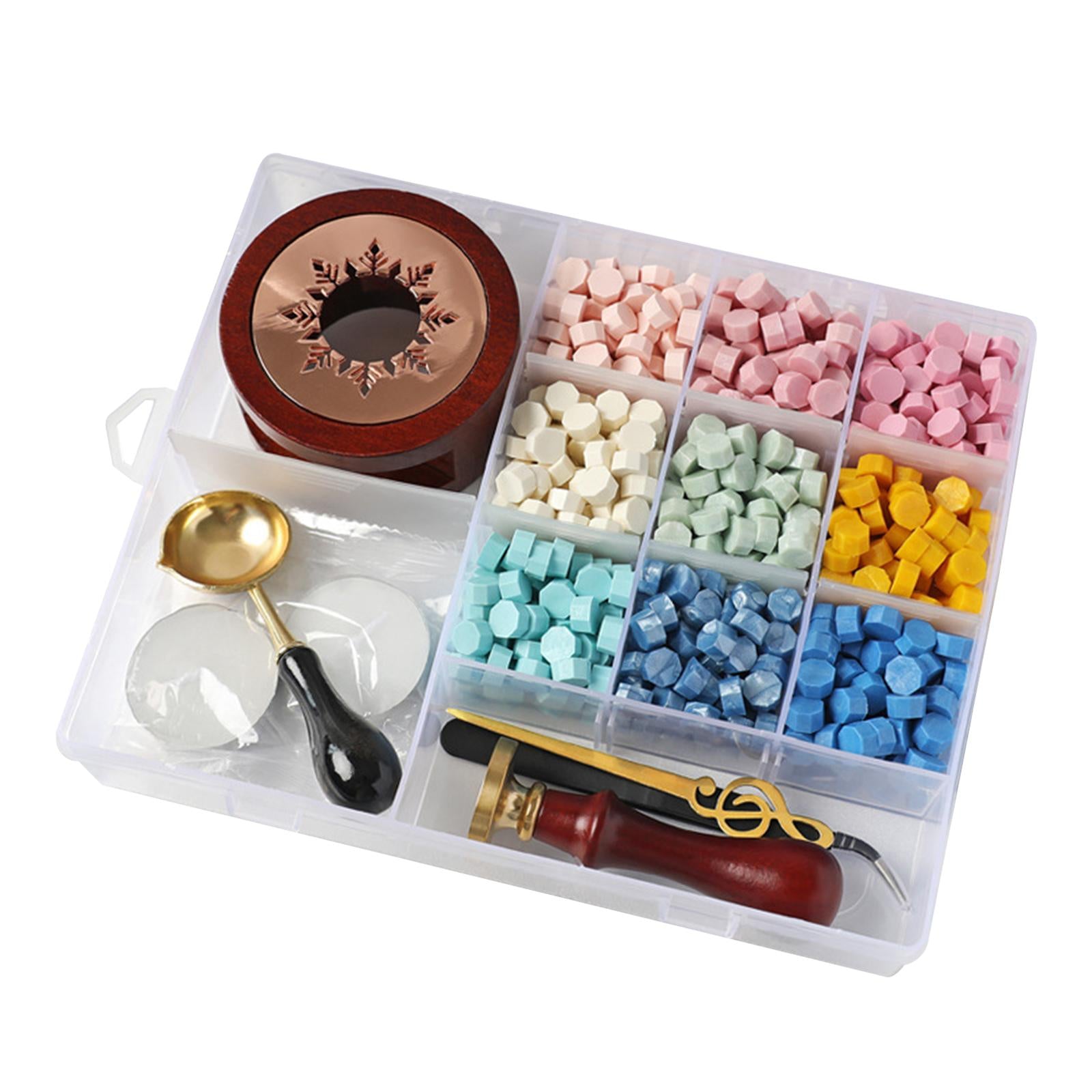 Wax Seal Kit Sealing Wax Beads Kit DIY Wax Beads for Crafts Decoration B