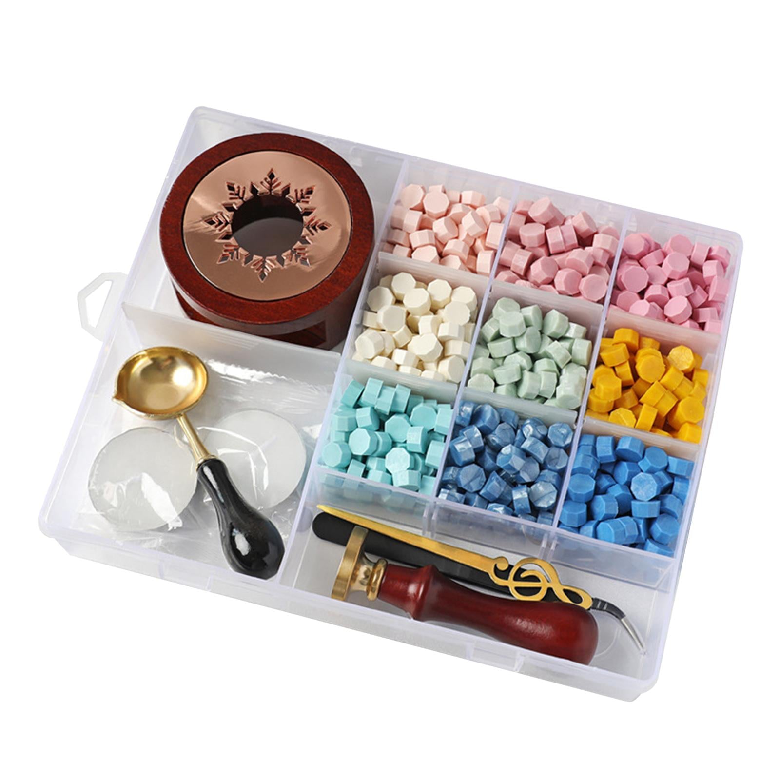 Wax Seal Kit Sealing Wax Beads Kit DIY Wax Beads for Crafts Decoration B