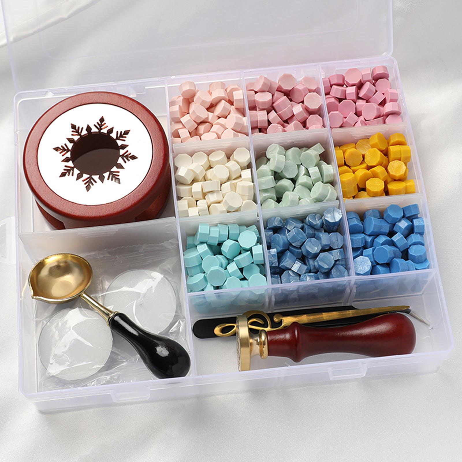 Wax Seal Kit Sealing Wax Beads Kit DIY Wax Beads for Crafts Decoration B