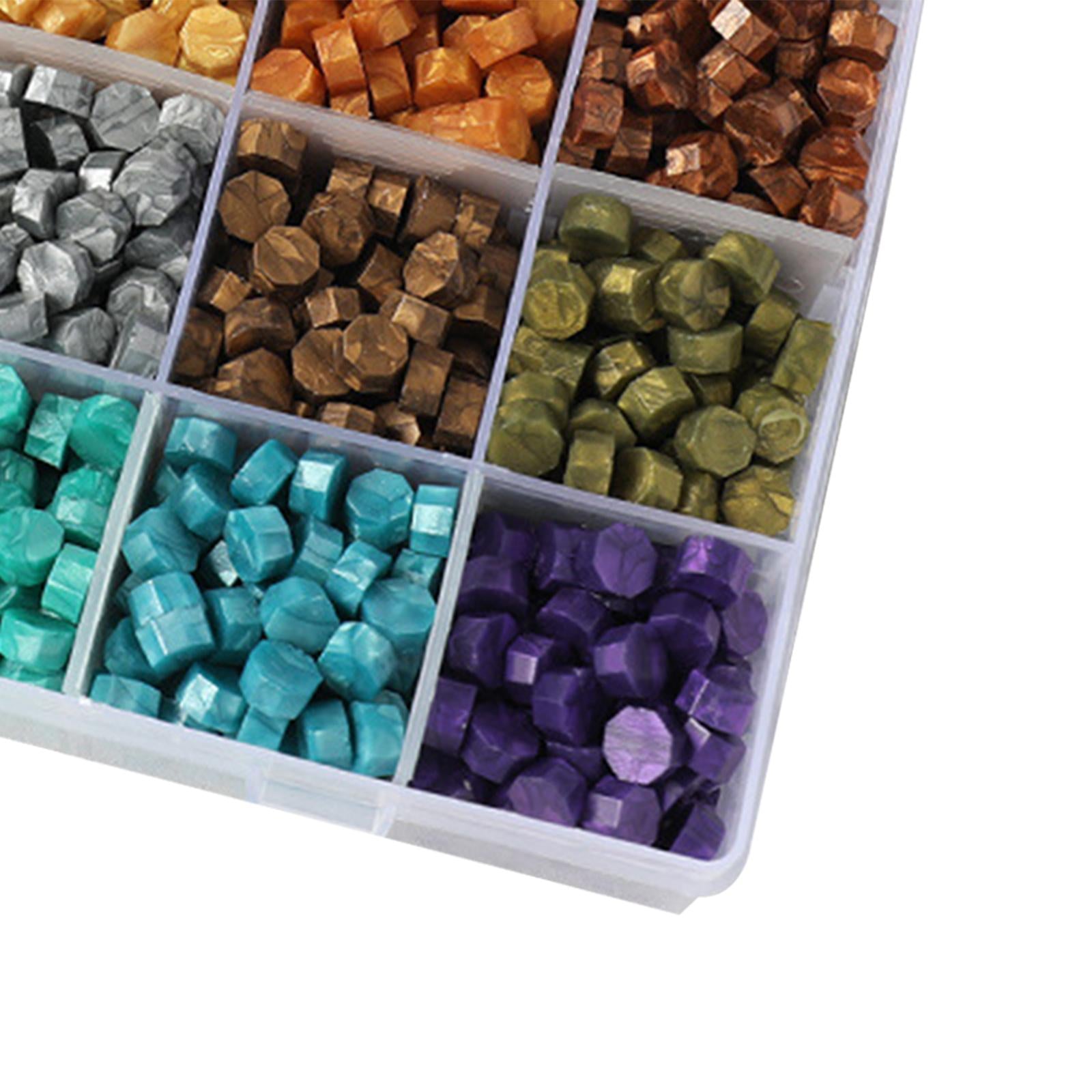 Wax Seal Kit Sealing Wax Beads Kit DIY Wax Beads for Crafts Decoration C