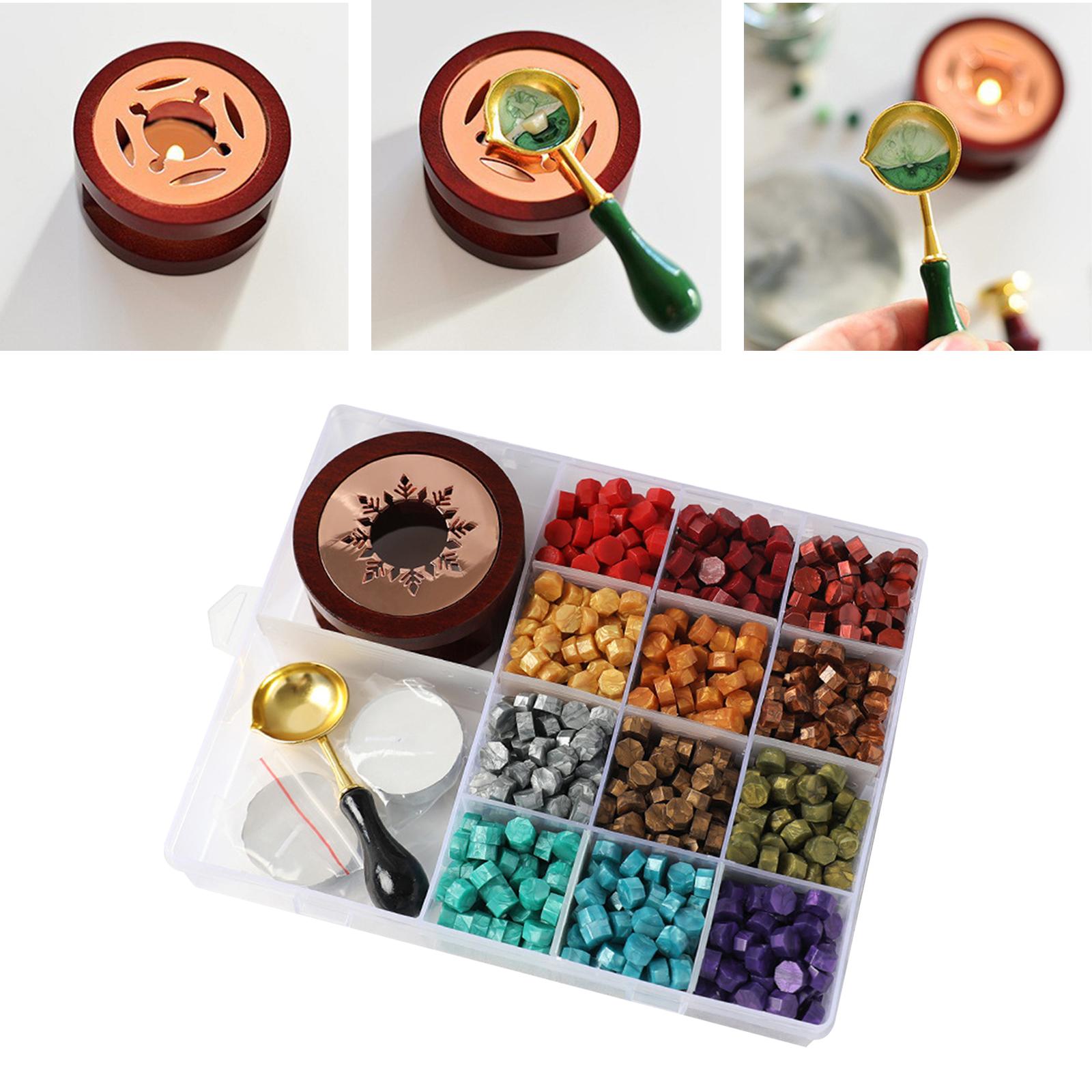 Wax Seal Kit Sealing Wax Beads Kit DIY Wax Beads for Crafts Decoration C