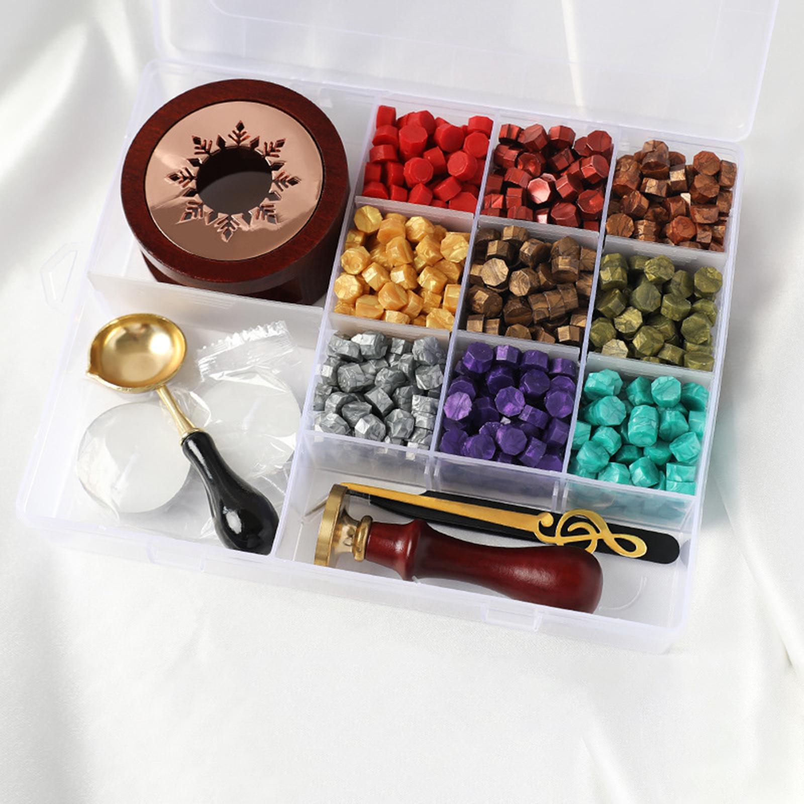 Wax Seal Kit Sealing Wax Beads Kit DIY Wax Beads for Crafts Decoration D