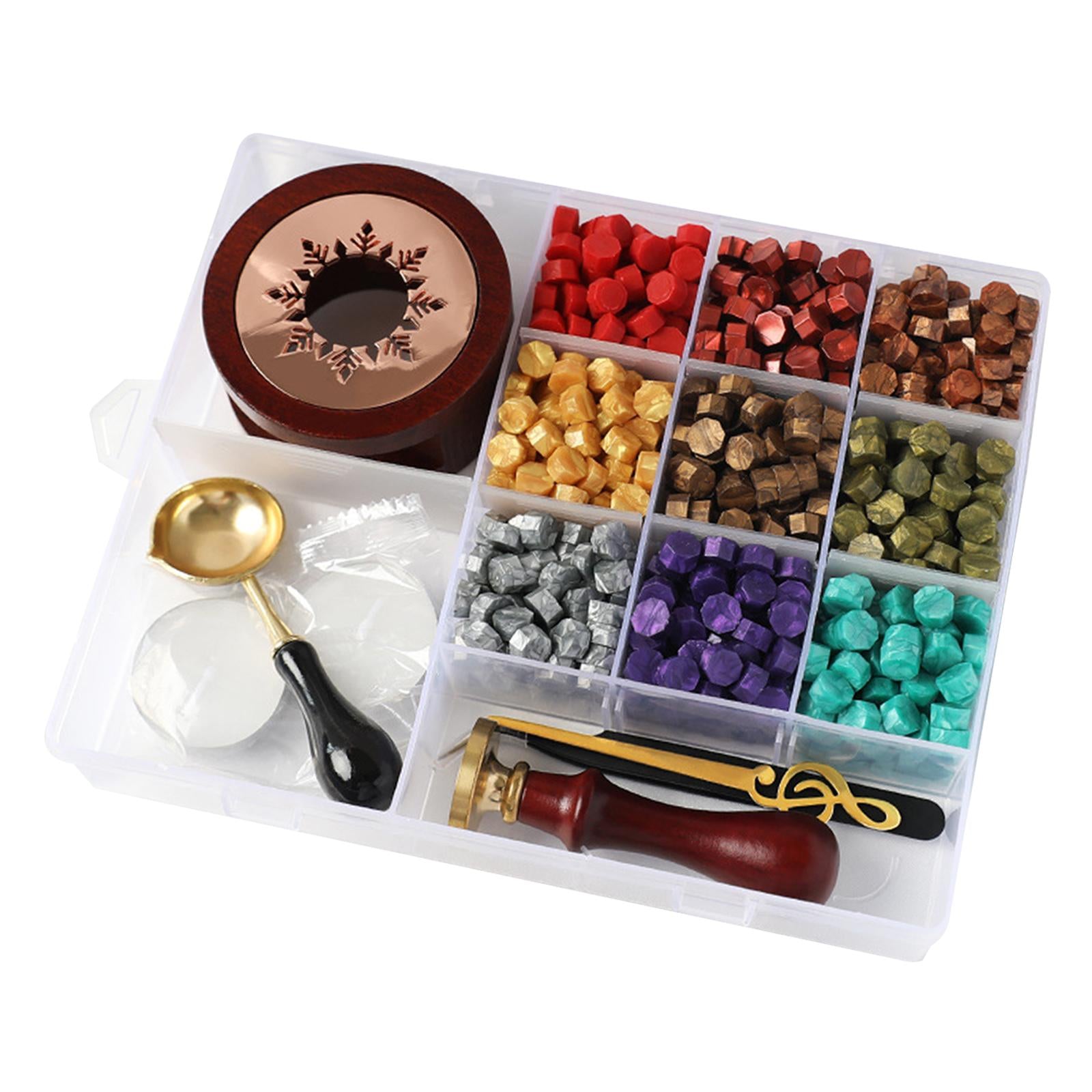 Wax Seal Kit Sealing Wax Beads Kit DIY Wax Beads for Crafts Decoration D