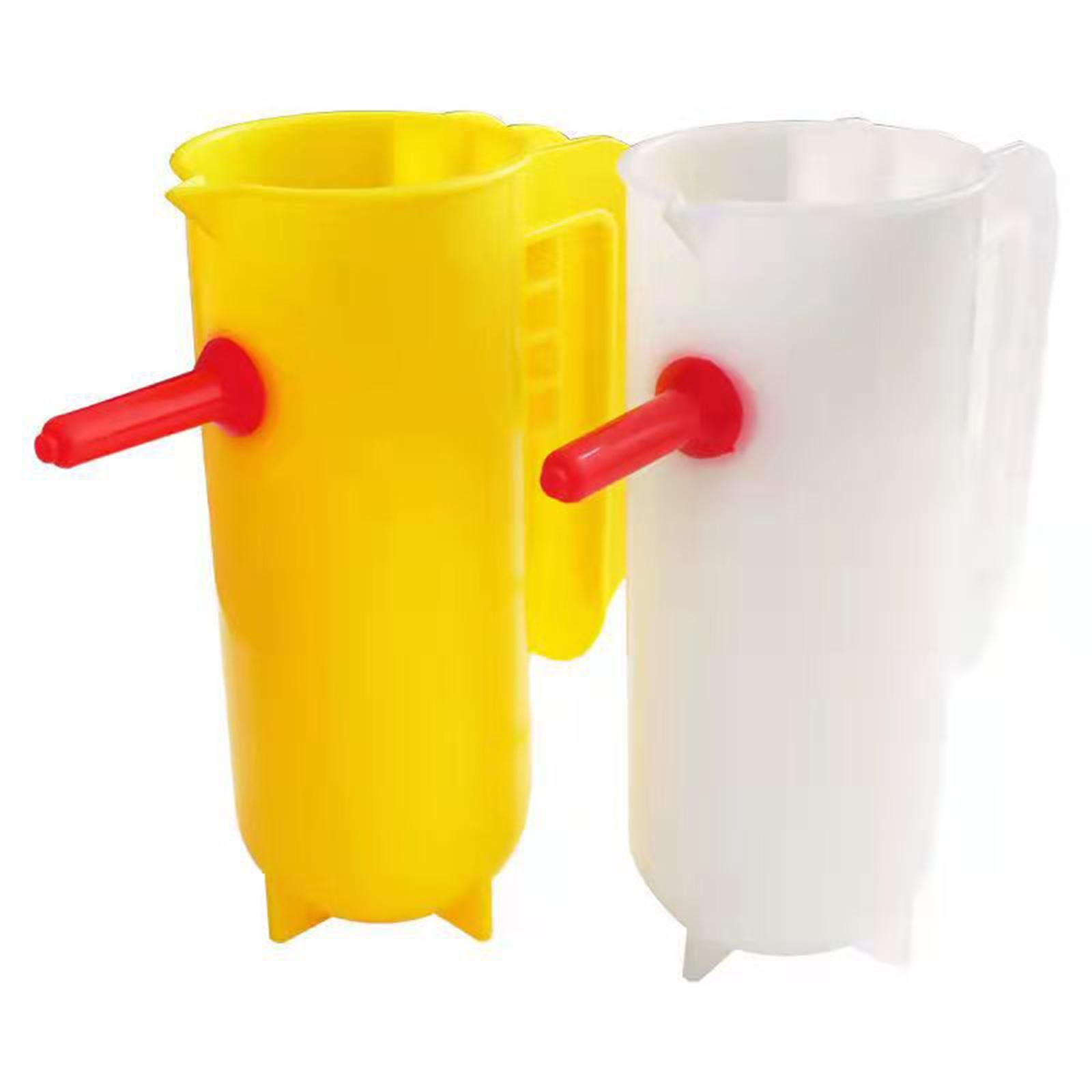 800ml Lamb Feeding Cups Milk Bottle with Nipple for Small Lamb Goat Yellow