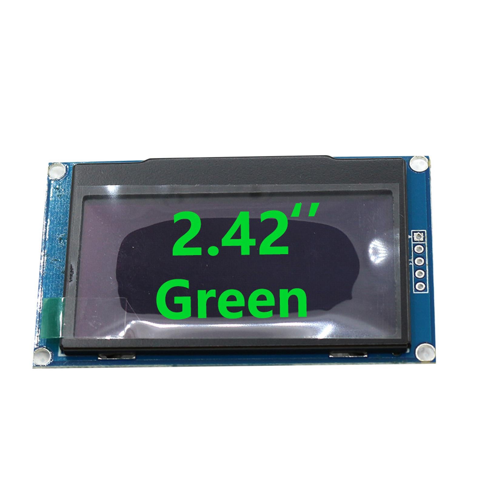 2.42 OLED LCD Display Module 4Pin 128x64 SSD1309 LCD Screen Green Light"