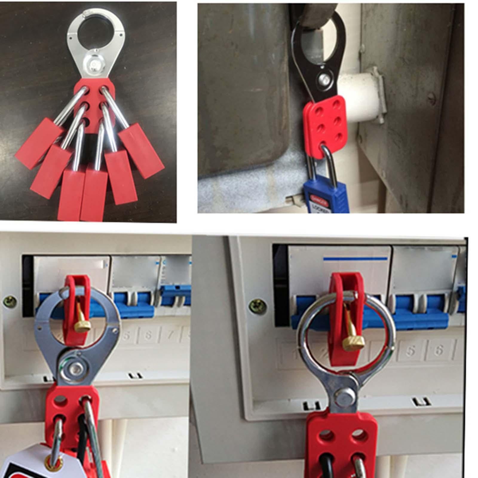 Electrical Lockout Tagout Kit Plug Lockout Nylon Hasps for Lock Out Tag Out