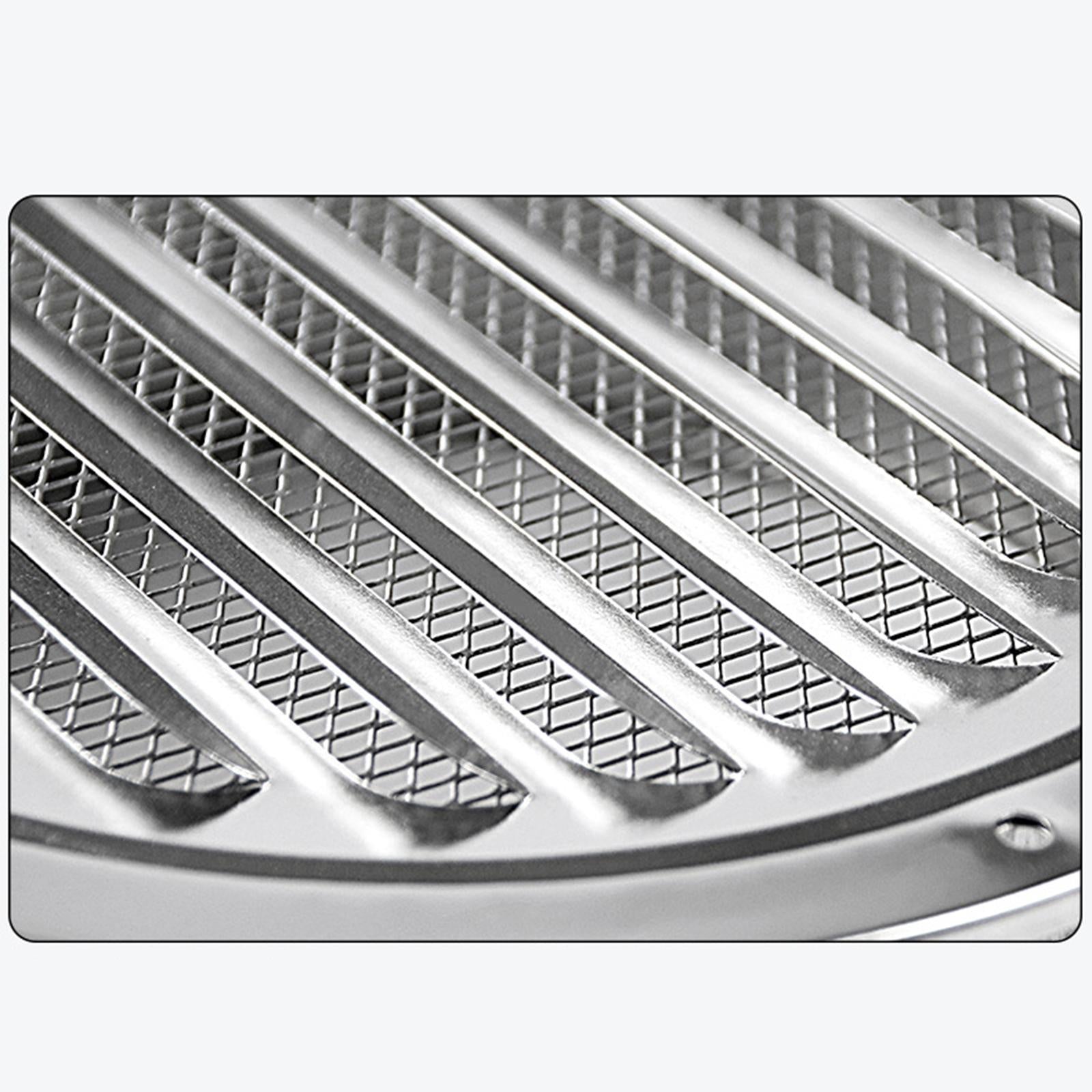 Louvered Grille Cover Vent Stainless Steel Air Vent Grilles for House Wall 70mm
