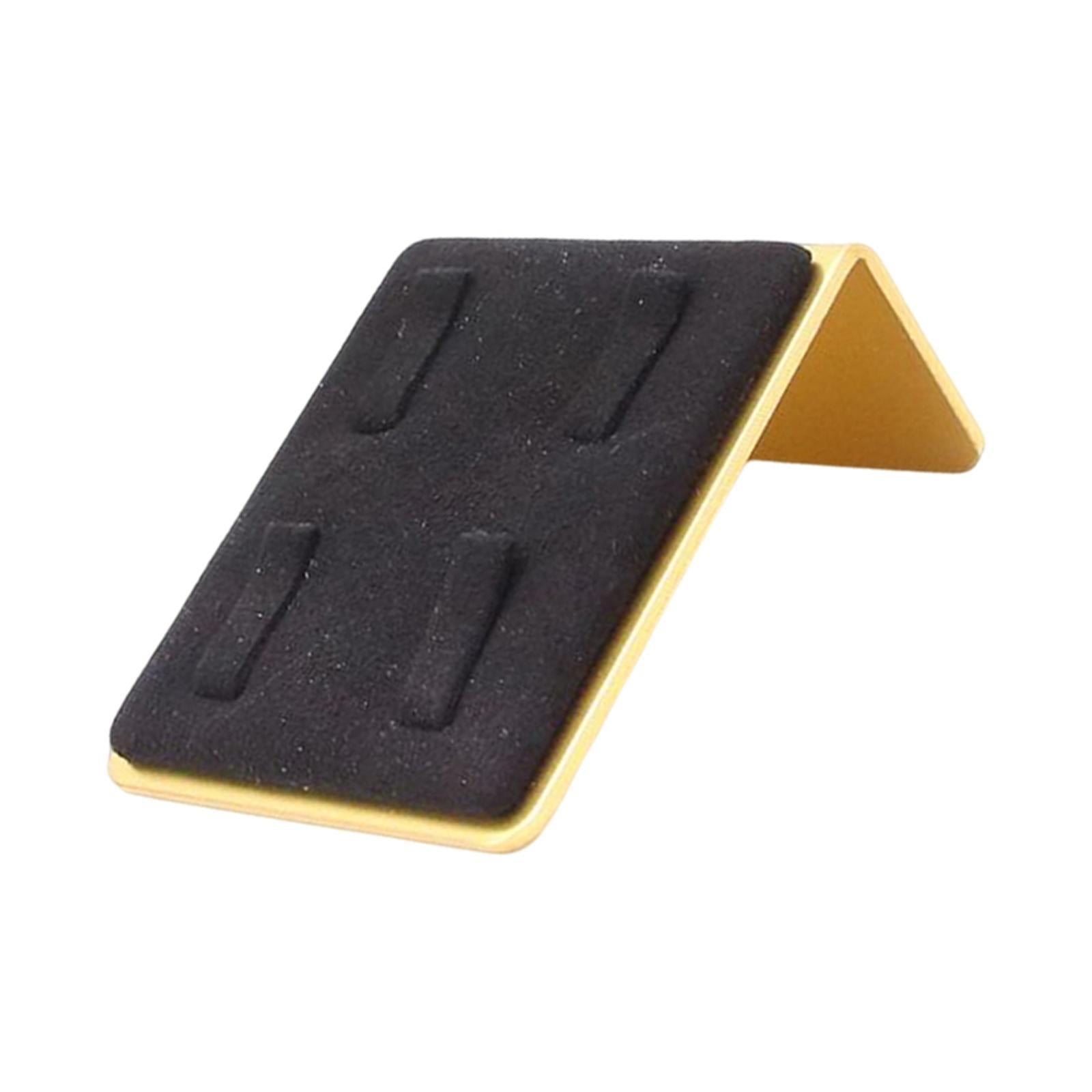 Velvet Ring Holder Jewellery Ring Storage Organiser for Shops Woman Girl Black