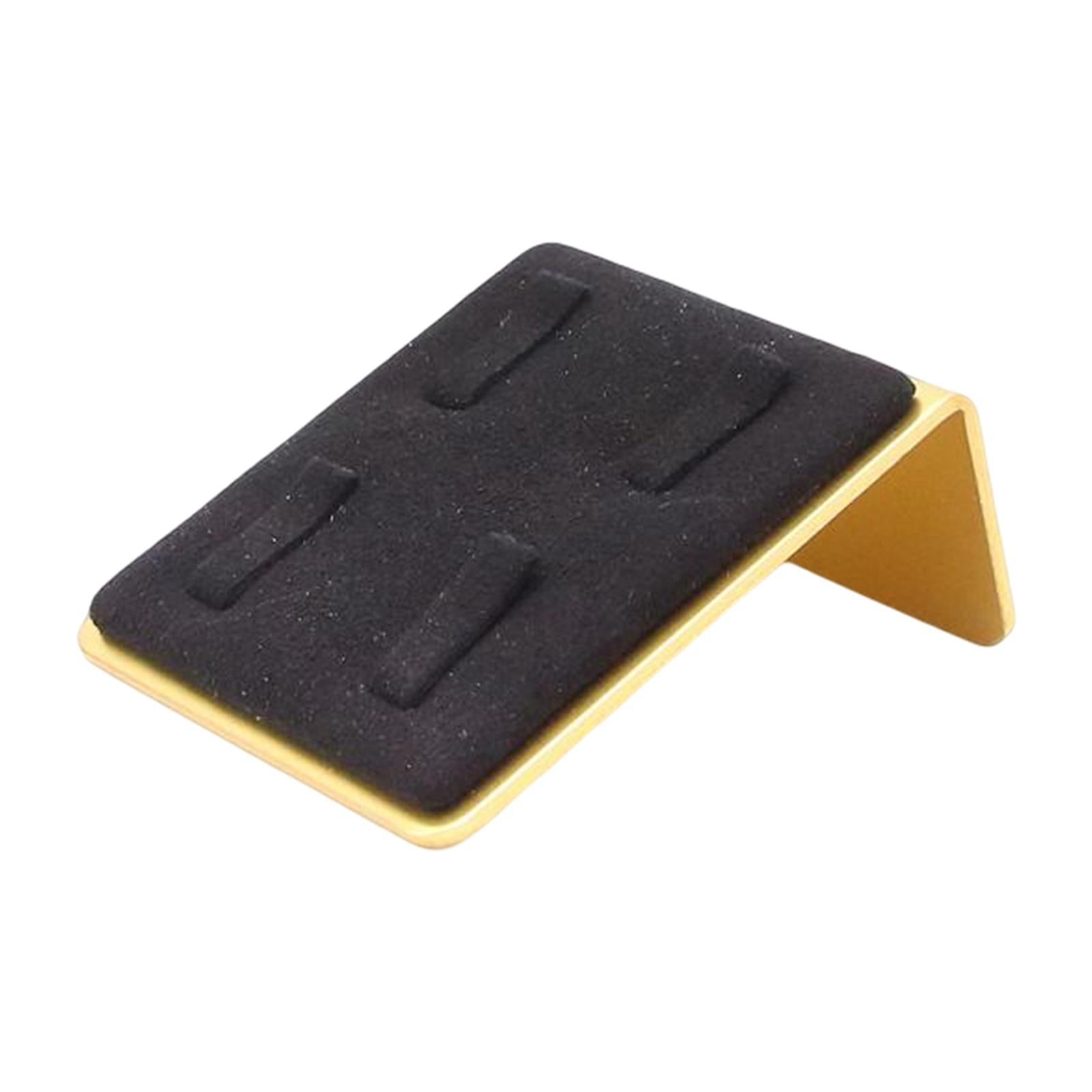 Velvet Ring Holder Jewellery Ring Storage Organiser for Shops Woman Girl Black