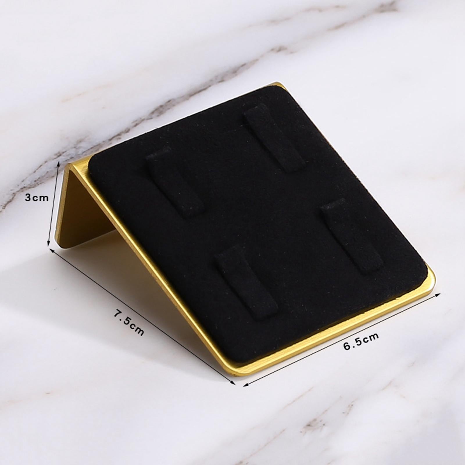 Velvet Ring Holder Jewellery Ring Storage Organiser for Shops Woman Girl Black