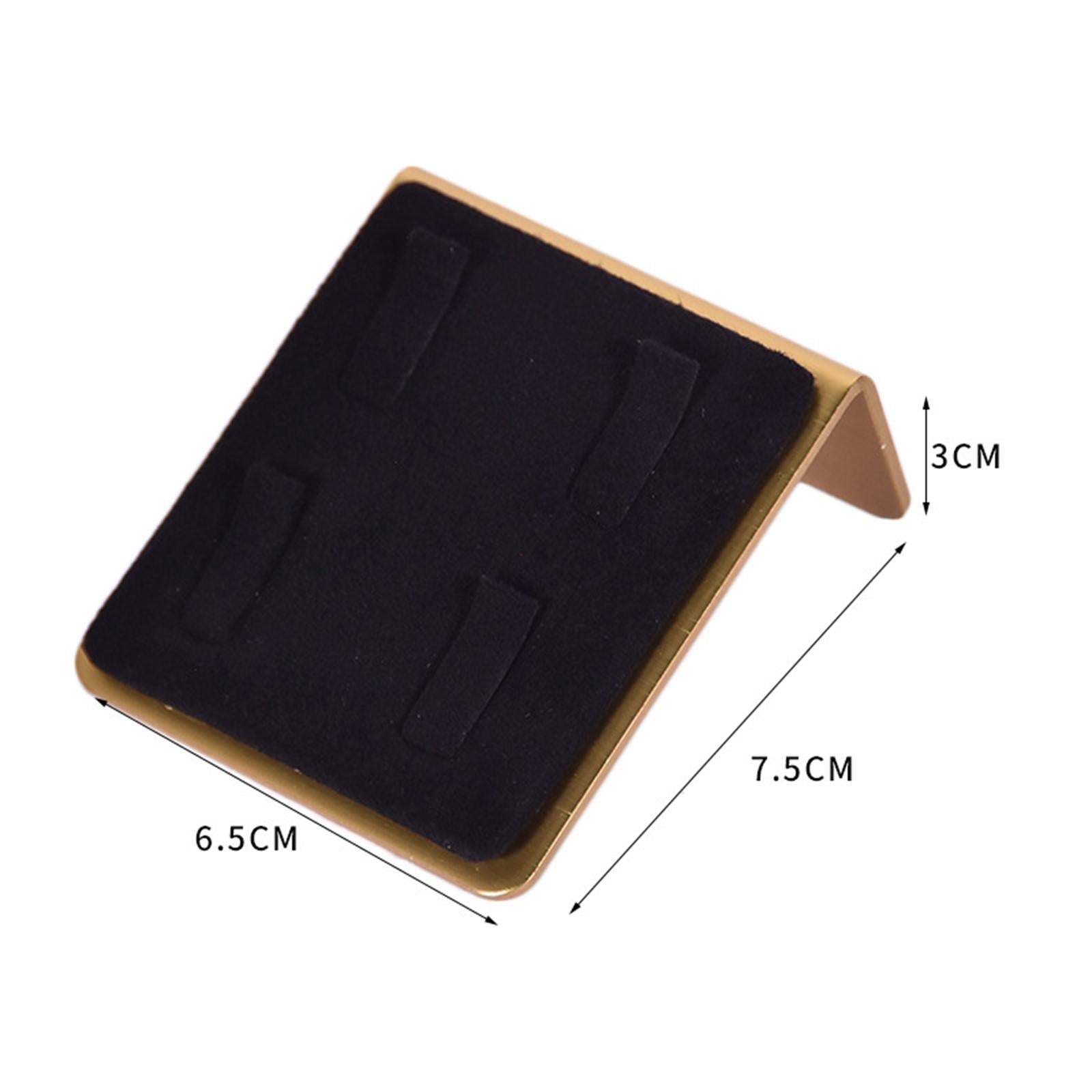 Velvet Ring Holder Jewellery Ring Storage Organiser for Shops Woman Girl Black