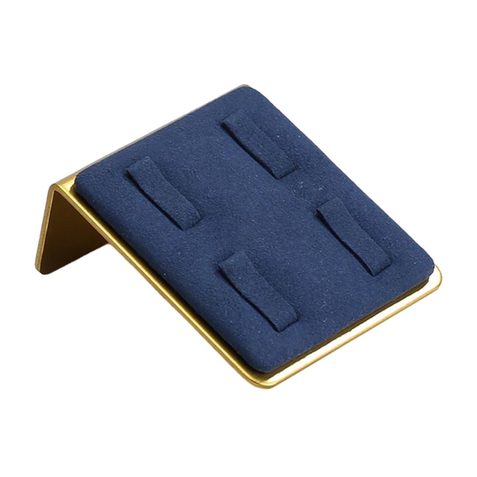 Velvet Ring Holder Jewellery Ring Storage Organiser for Shops Woman Girl Blue