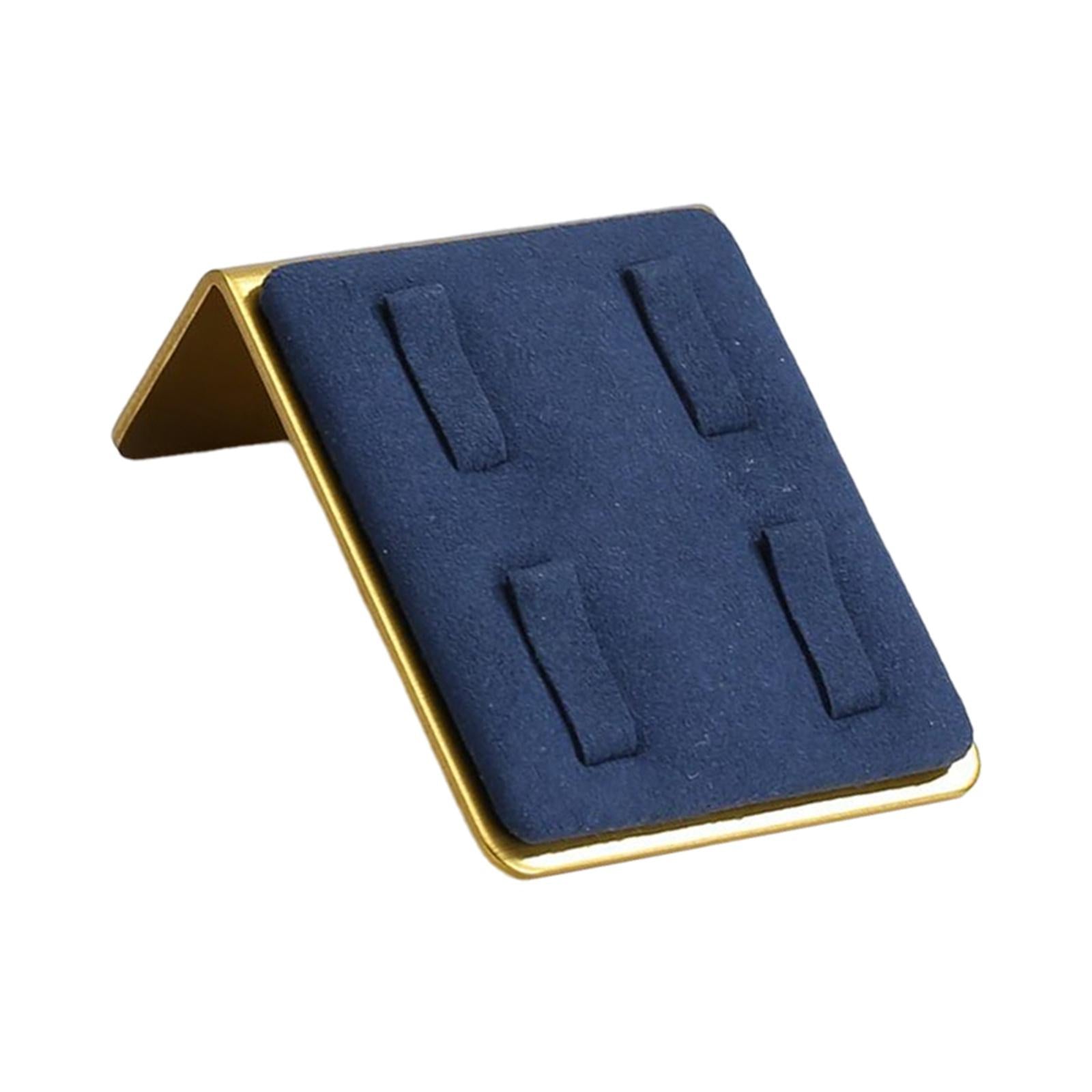 Velvet Ring Holder Jewellery Ring Storage Organiser for Shops Woman Girl Blue