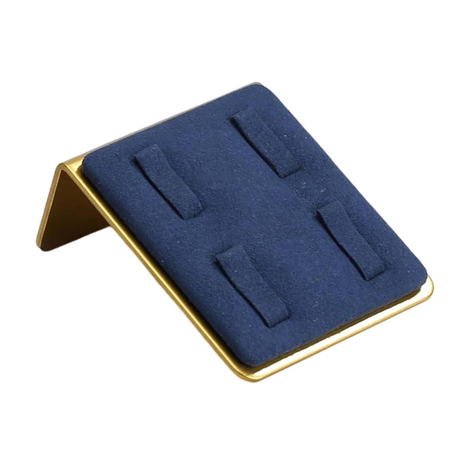 Velvet Ring Holder Jewellery Ring Storage Organiser for Shops Woman Girl Blue