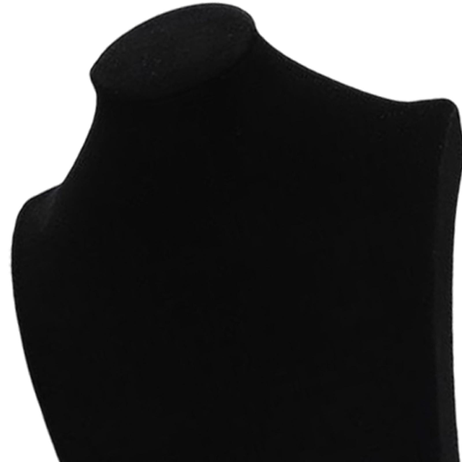 Necklace Pendant Chain Jewelry Bust Necklace Mannequin 20cm Black