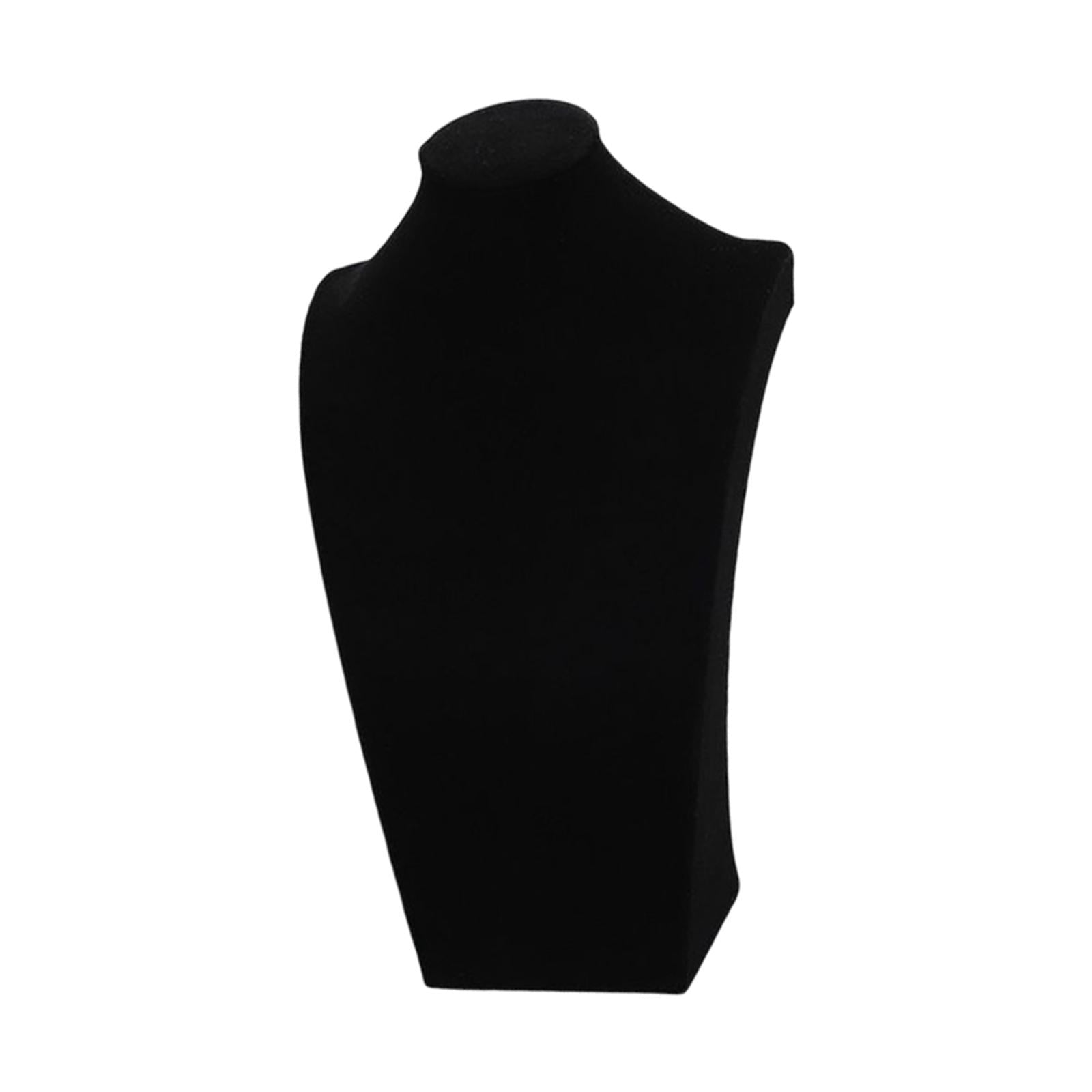 Necklace Pendant Chain Jewelry Bust Necklace Mannequin 40cm Black